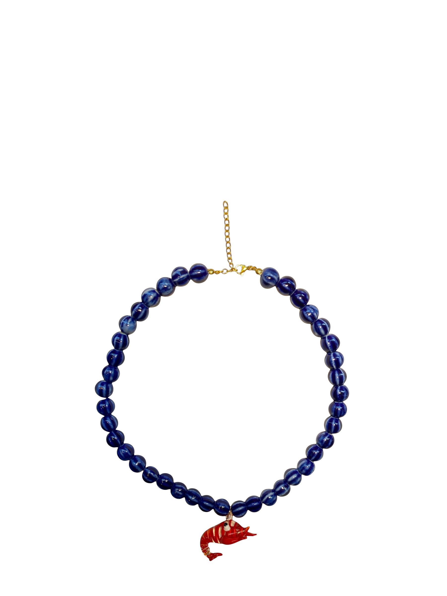 Minerva Blue Prawn Necklace - Image 1 of 3