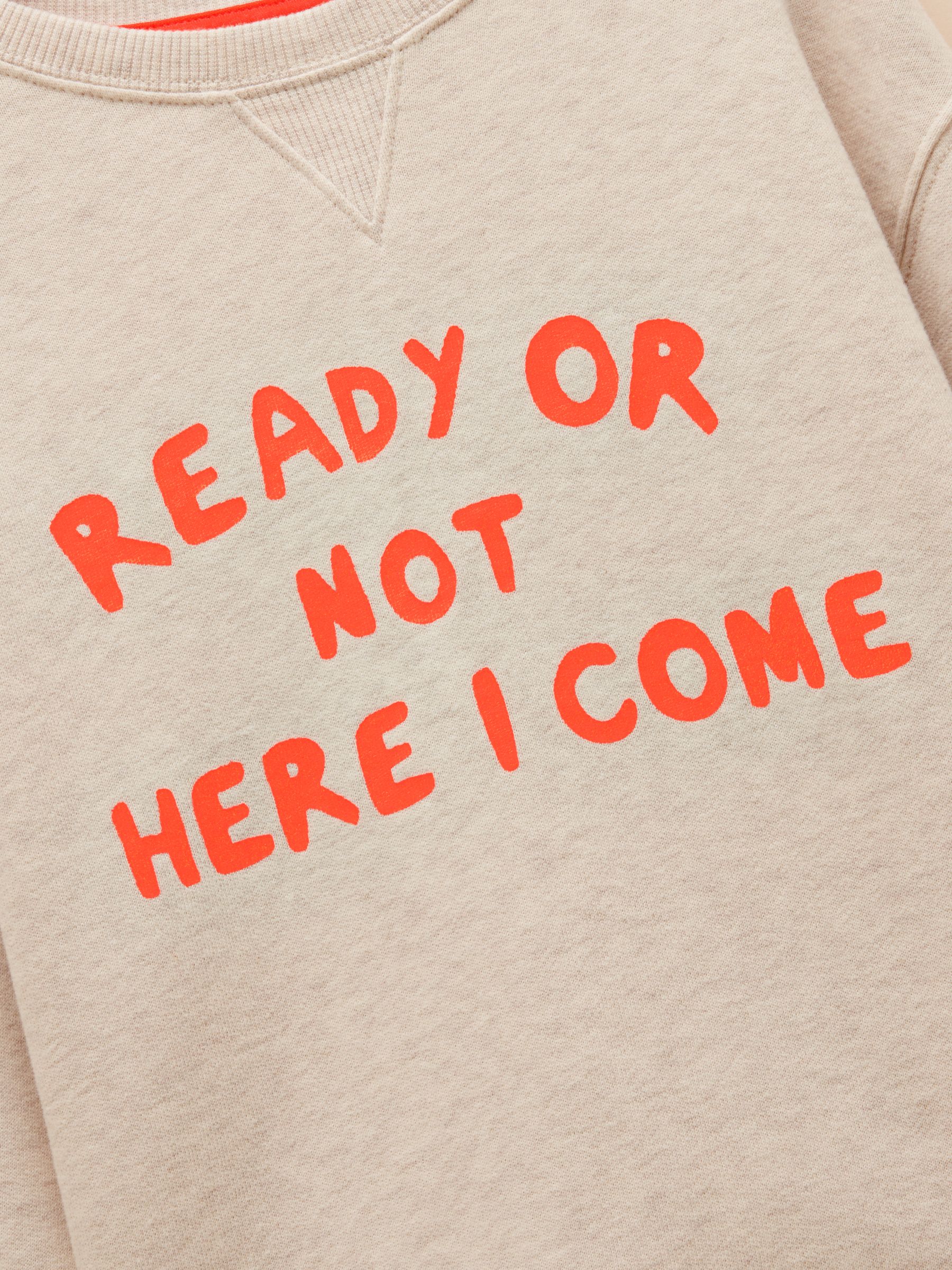 Kids' Sundaze Oat Slogan Crew Neck Sweatshirt - Image 3 of 5