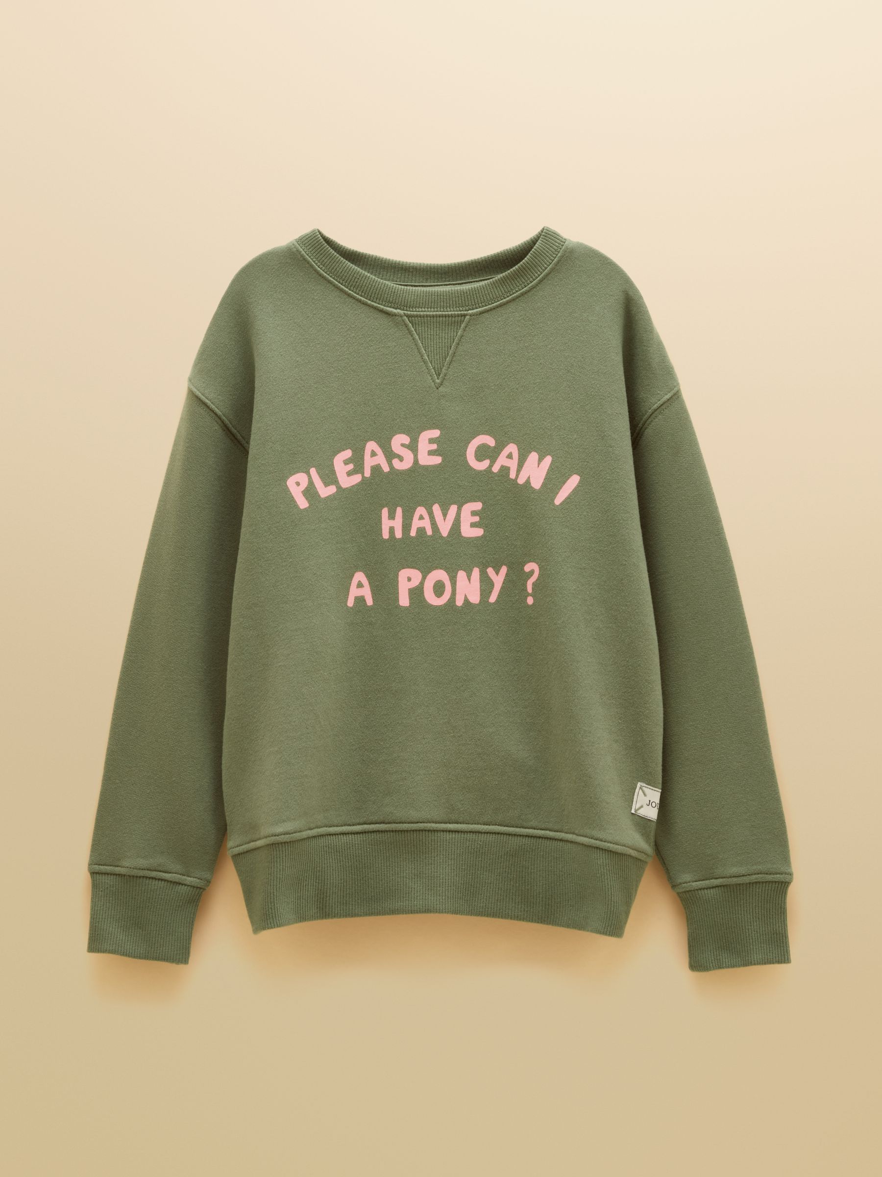 Kids' Sundaze Khaki Green Slogan Crew Neck Sweatshirt - Image 1 of 4 Kids' Sundaze Khaki Green Slogan Crew Neck Sweatshirt - Image 1 of 4