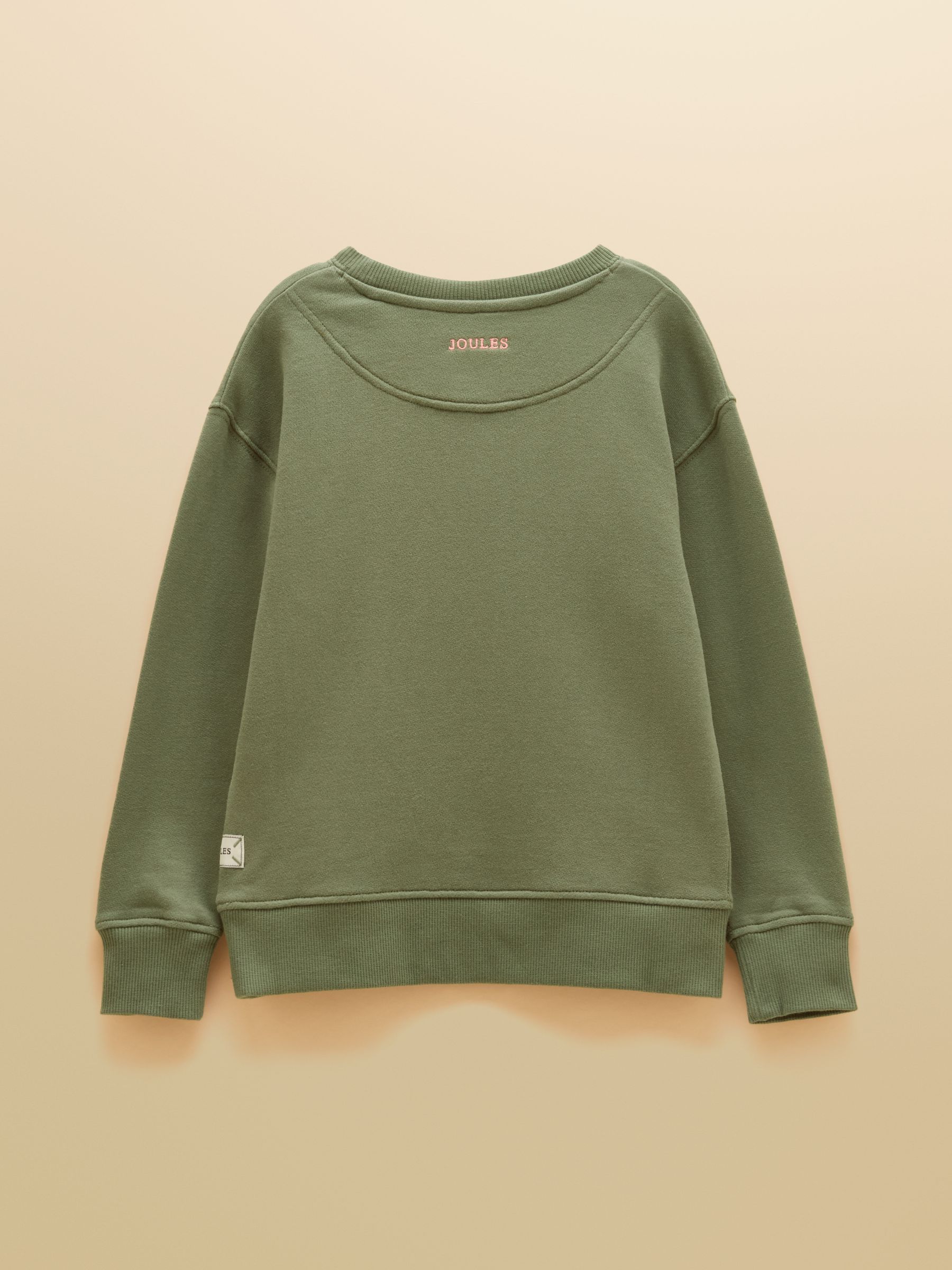 Kids' Sundaze Khaki Green Slogan Crew Neck Sweatshirt - Image 2 of 4