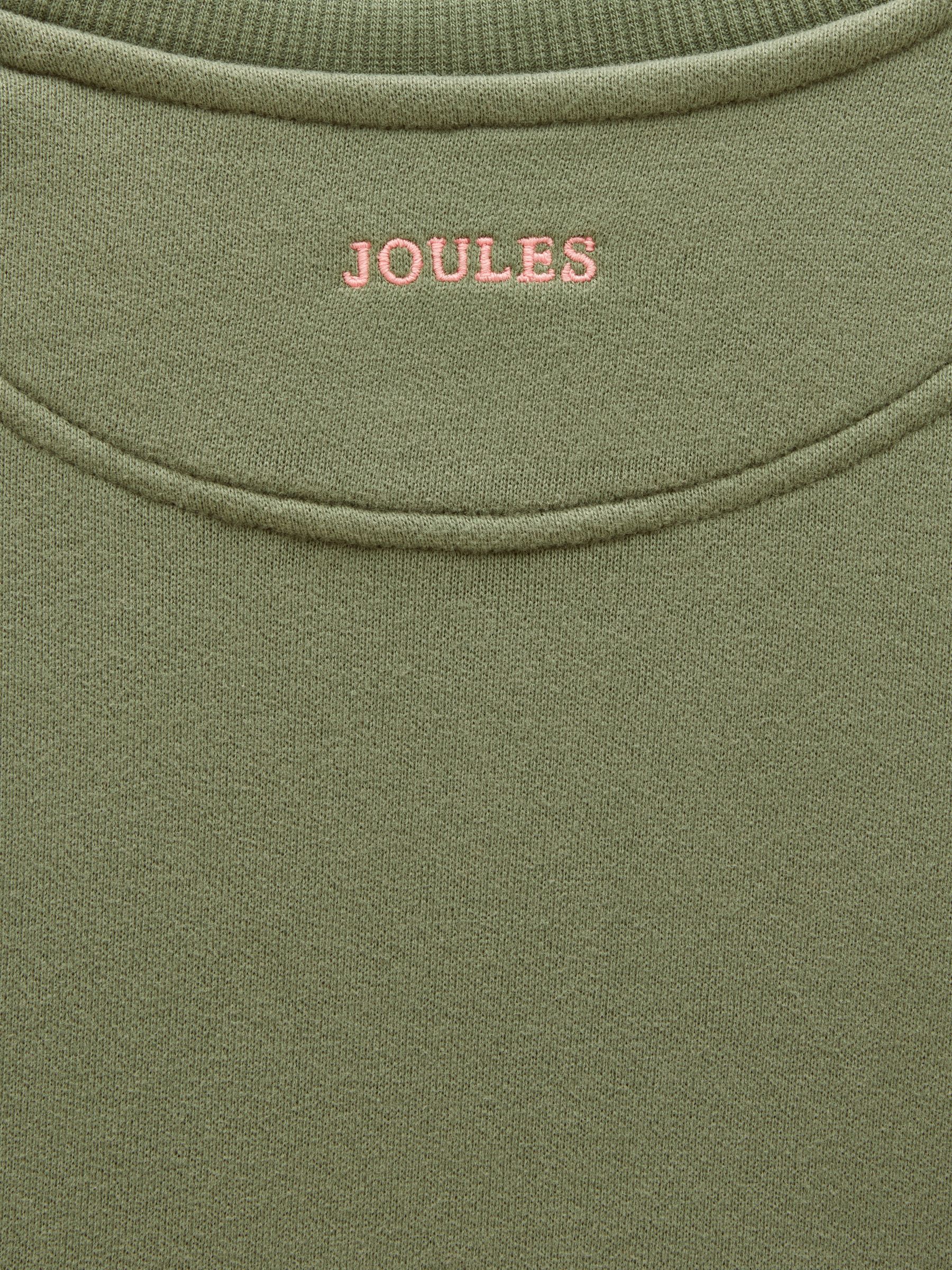 Kids' Sundaze Khaki Green Slogan Crew Neck Sweatshirt - Image 4 of 4