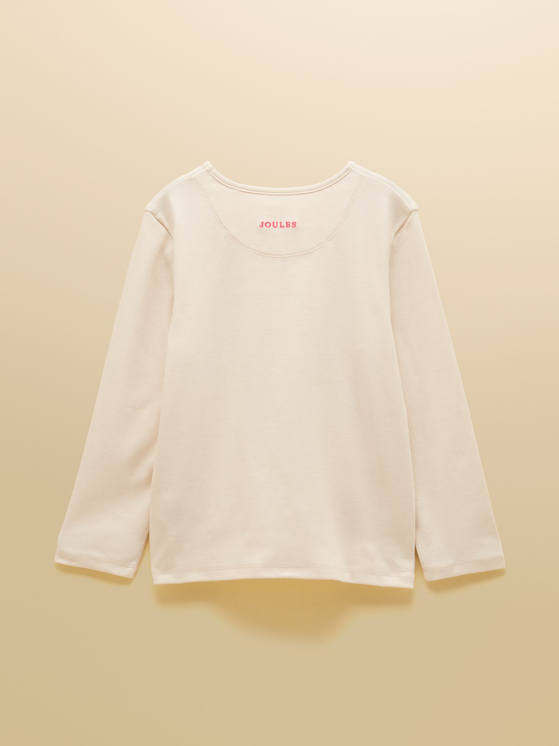 Girls' Kipwell Cream & Pink Long Sleeve Pyjama Set - Image 3 of 10