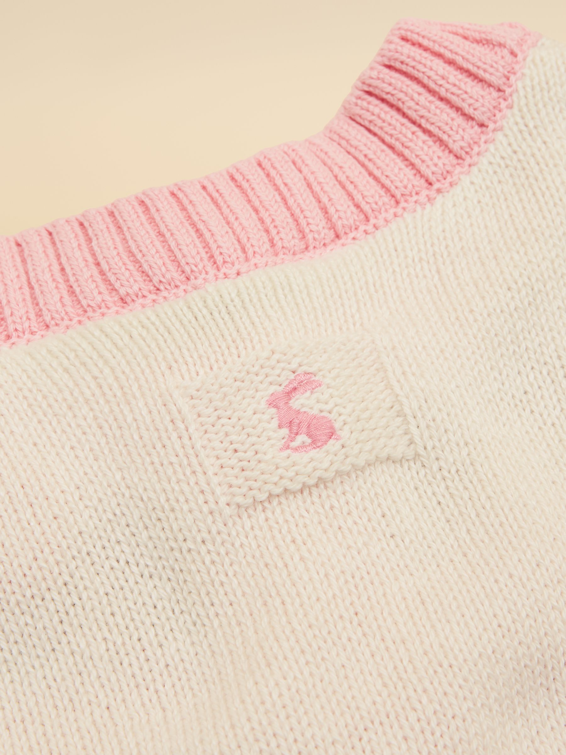 Girls' Pippa Cream Horse Knitted Cardigan - Image 3 of 5