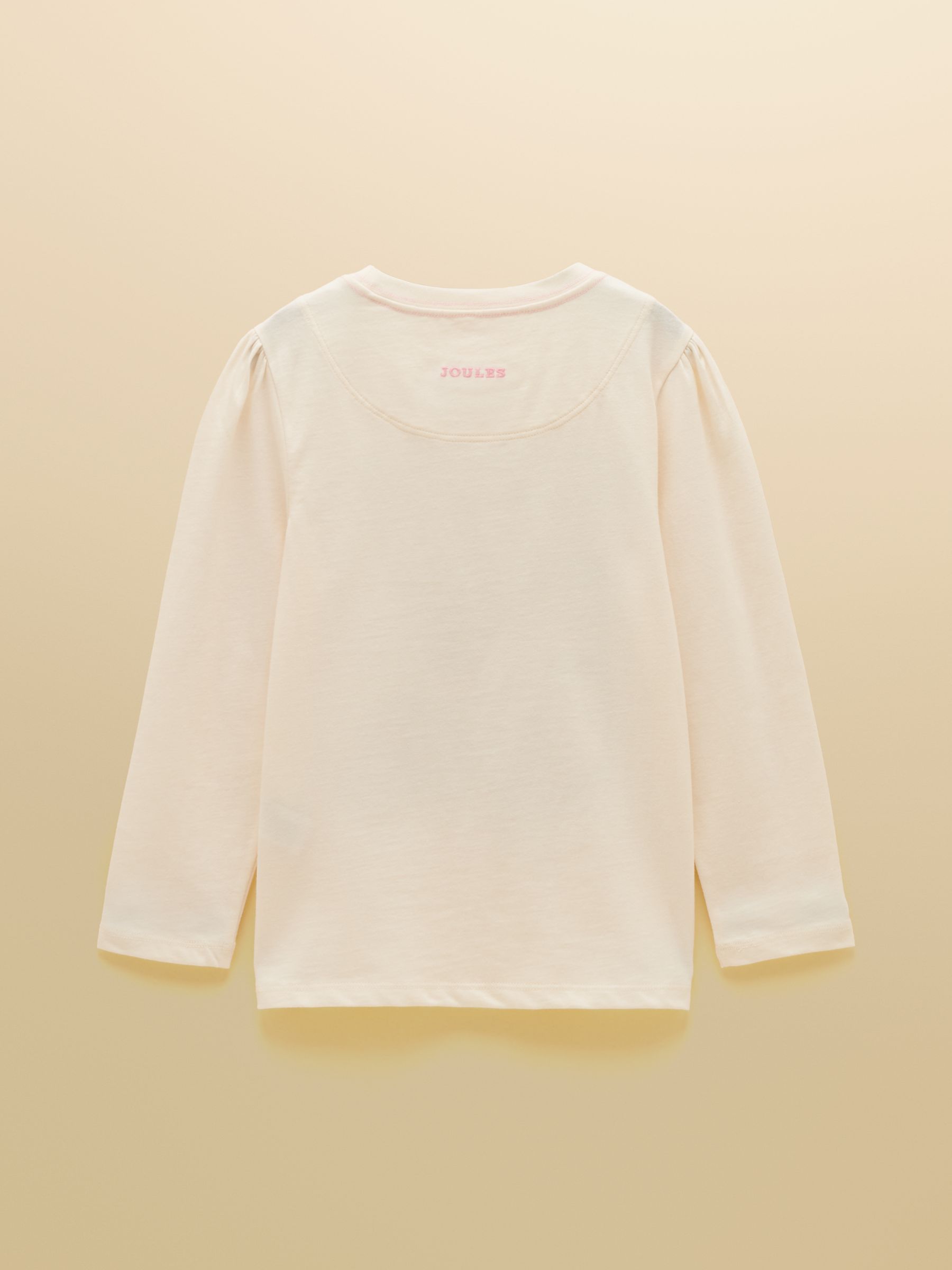 Girls' Ava Cream Applique Long Sleeve Top - Image 2 of 5