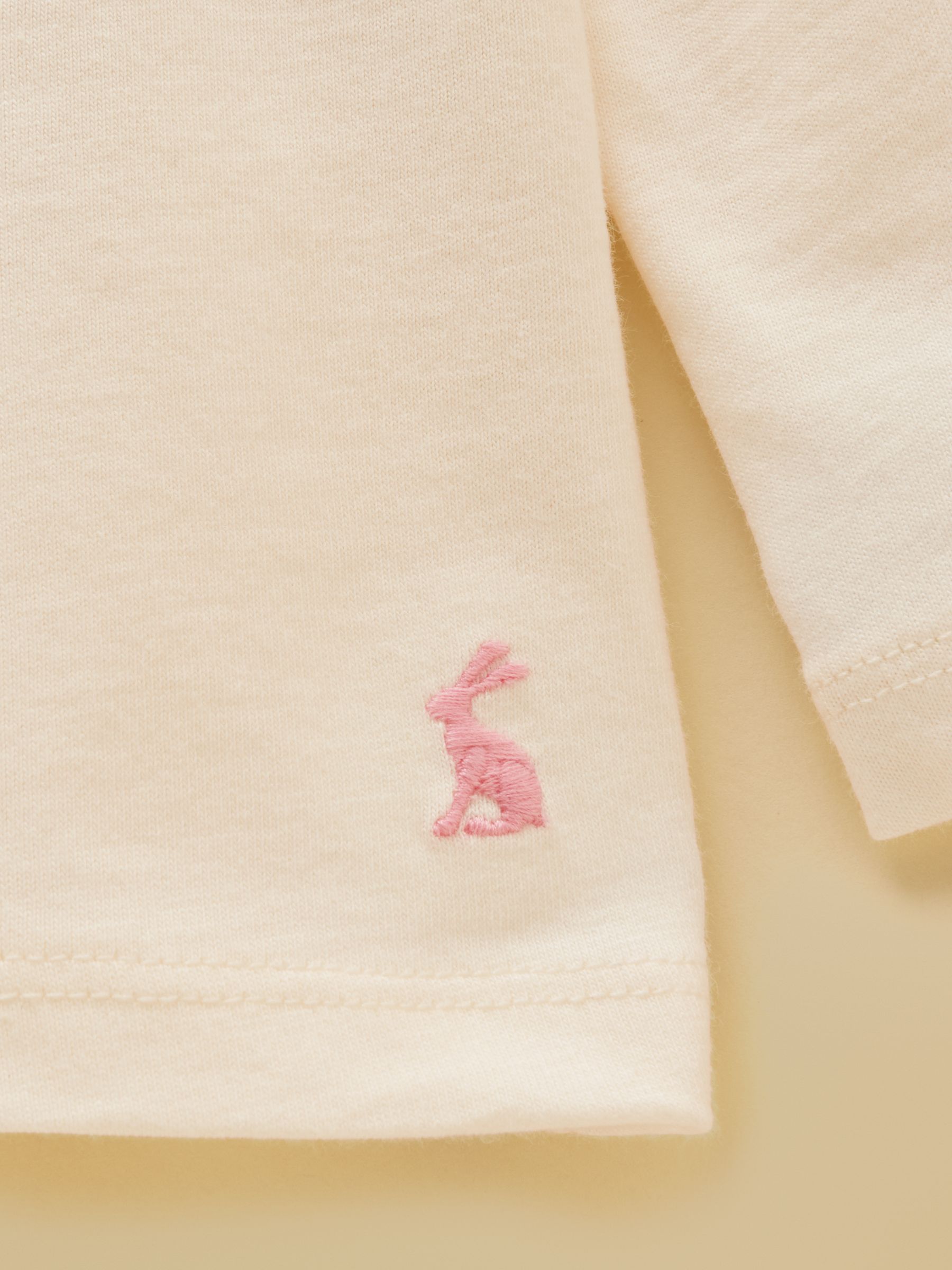 Girls' Ava Cream Applique Long Sleeve Top - Image 5 of 5
