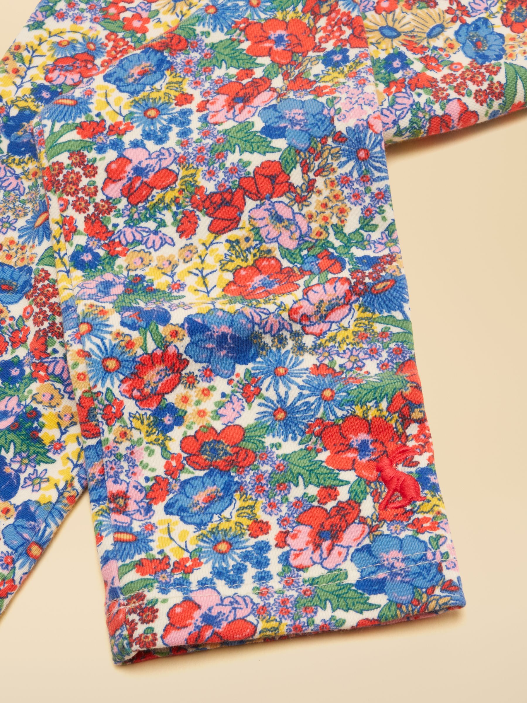 Girls' Deedee Cream Ditsy Jersey Leggings - Image 5 of 5
