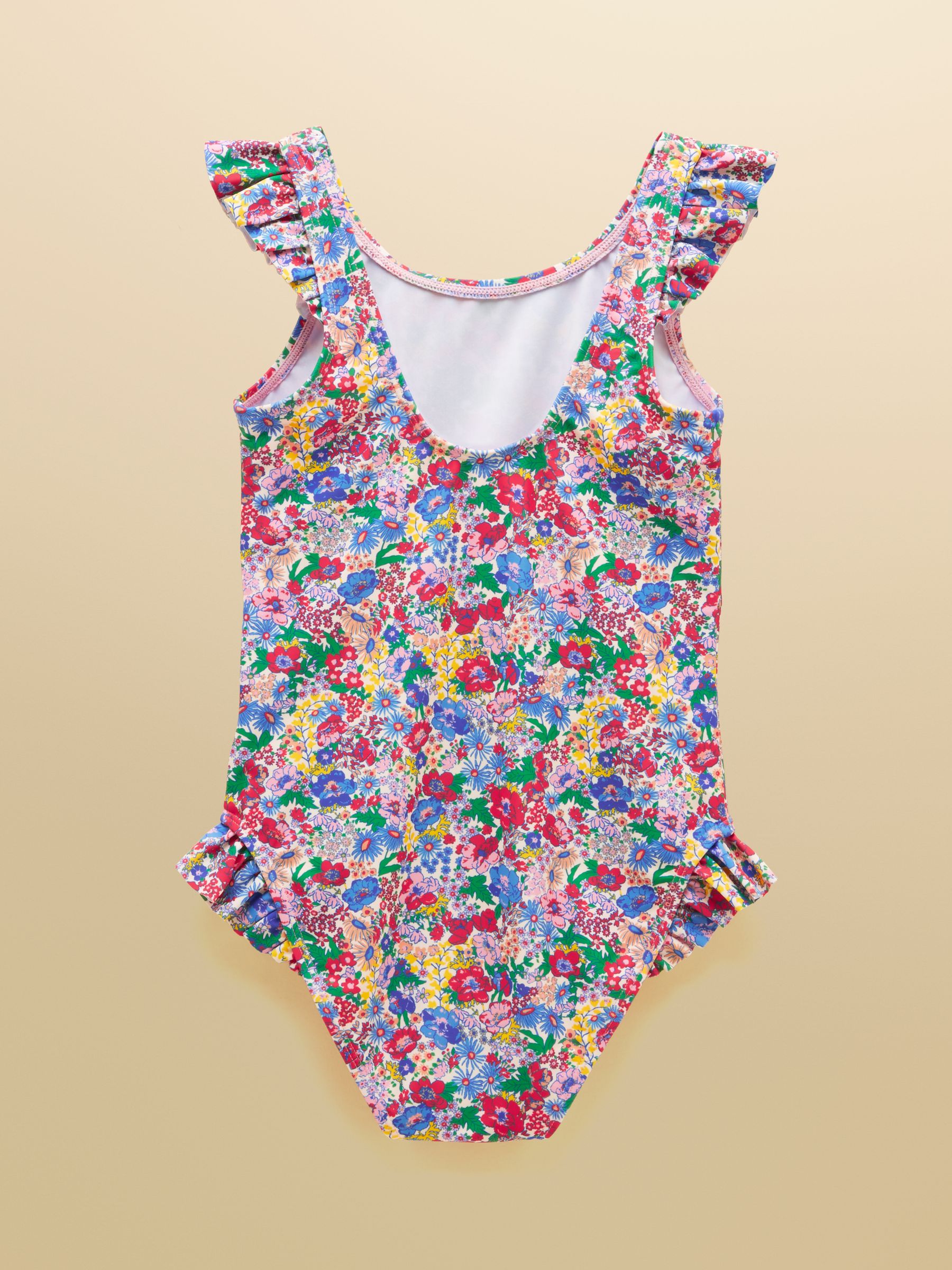Girls' Splash Pink Ditsy Swimming Costume - Image 2 of 5 Girls' Splash Pink Ditsy Swimming Costume - Image 2 of 5