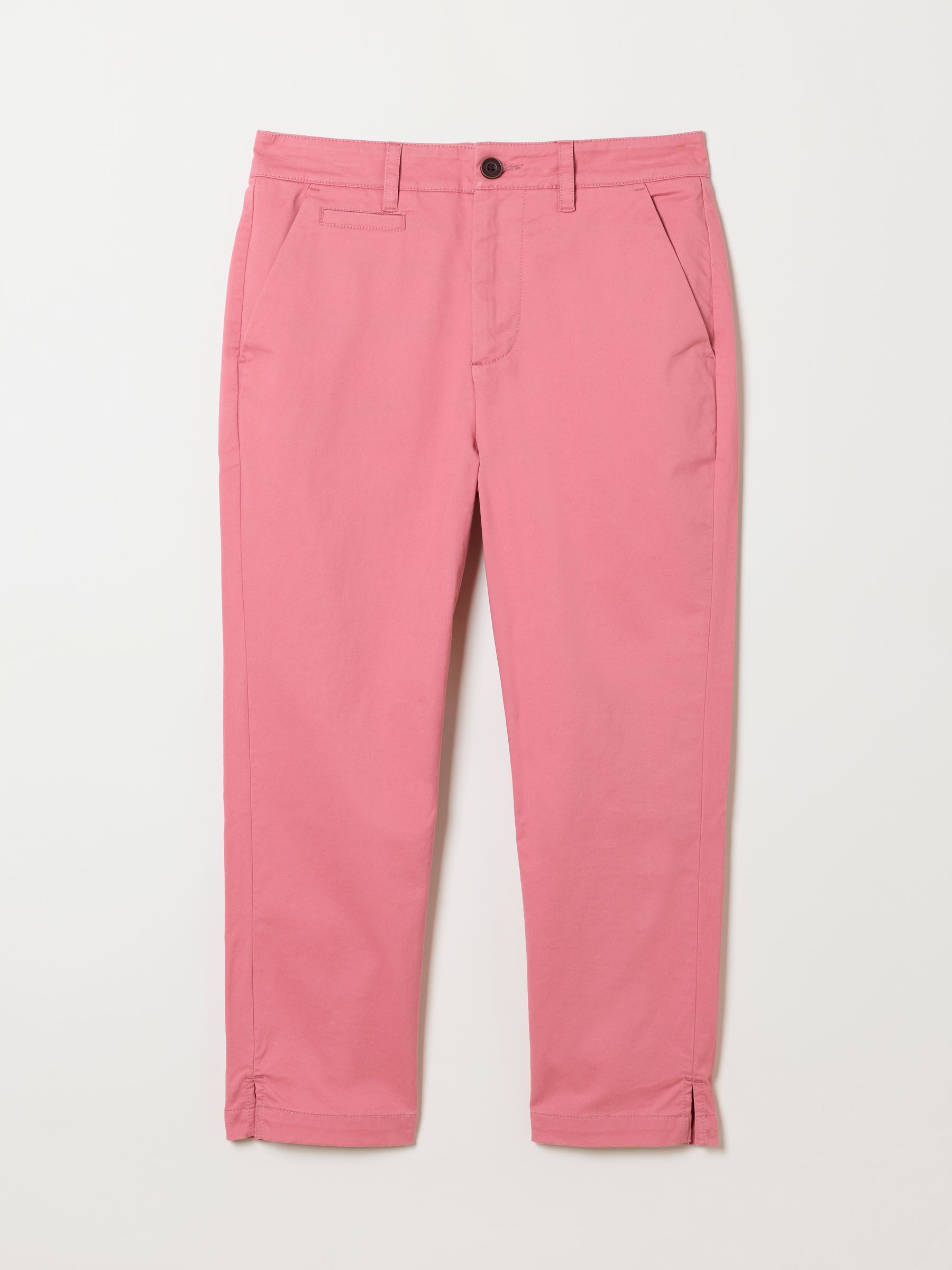Farnham Pink Cropped Slim Chino Trousers - Image 7 of 7