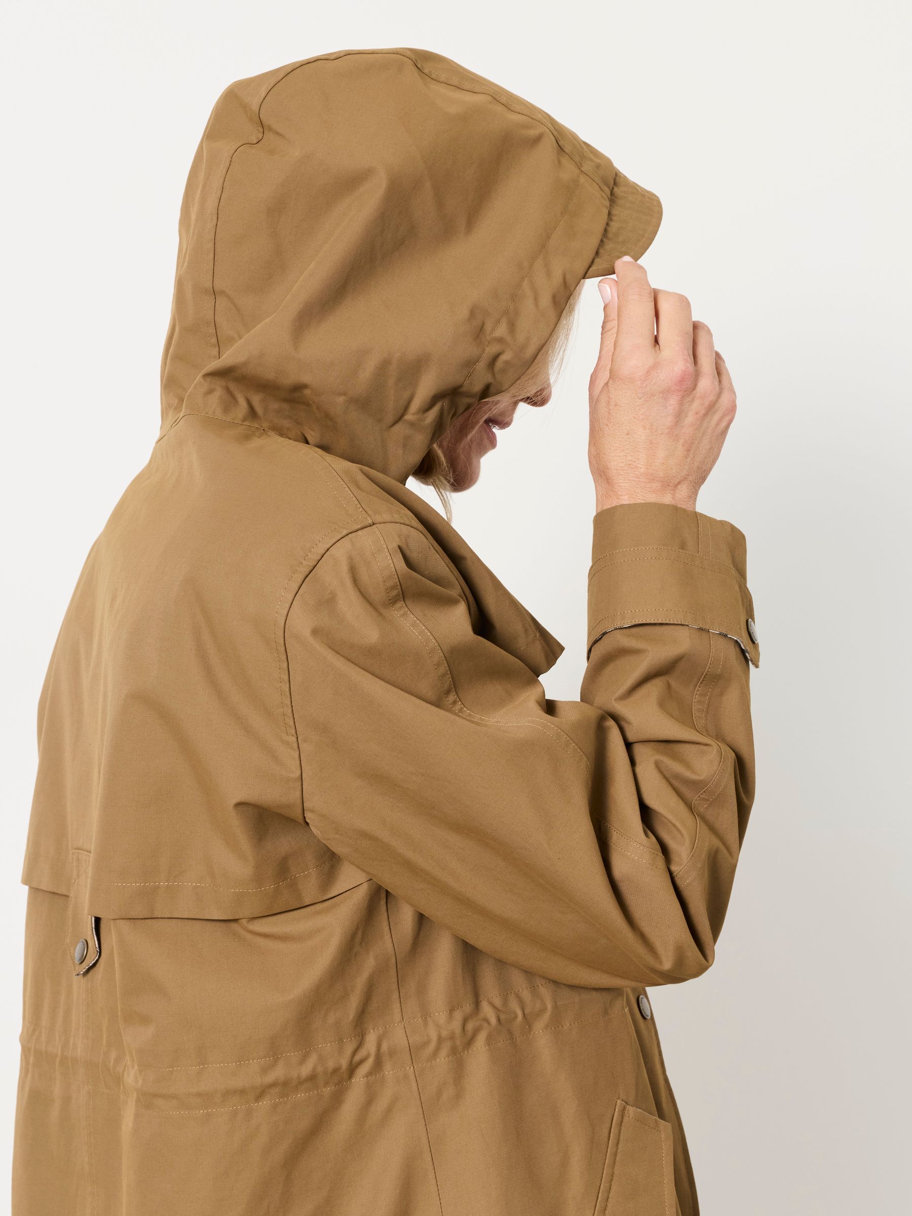 Inverness Sand Long Raincoat - Image 5 of 7