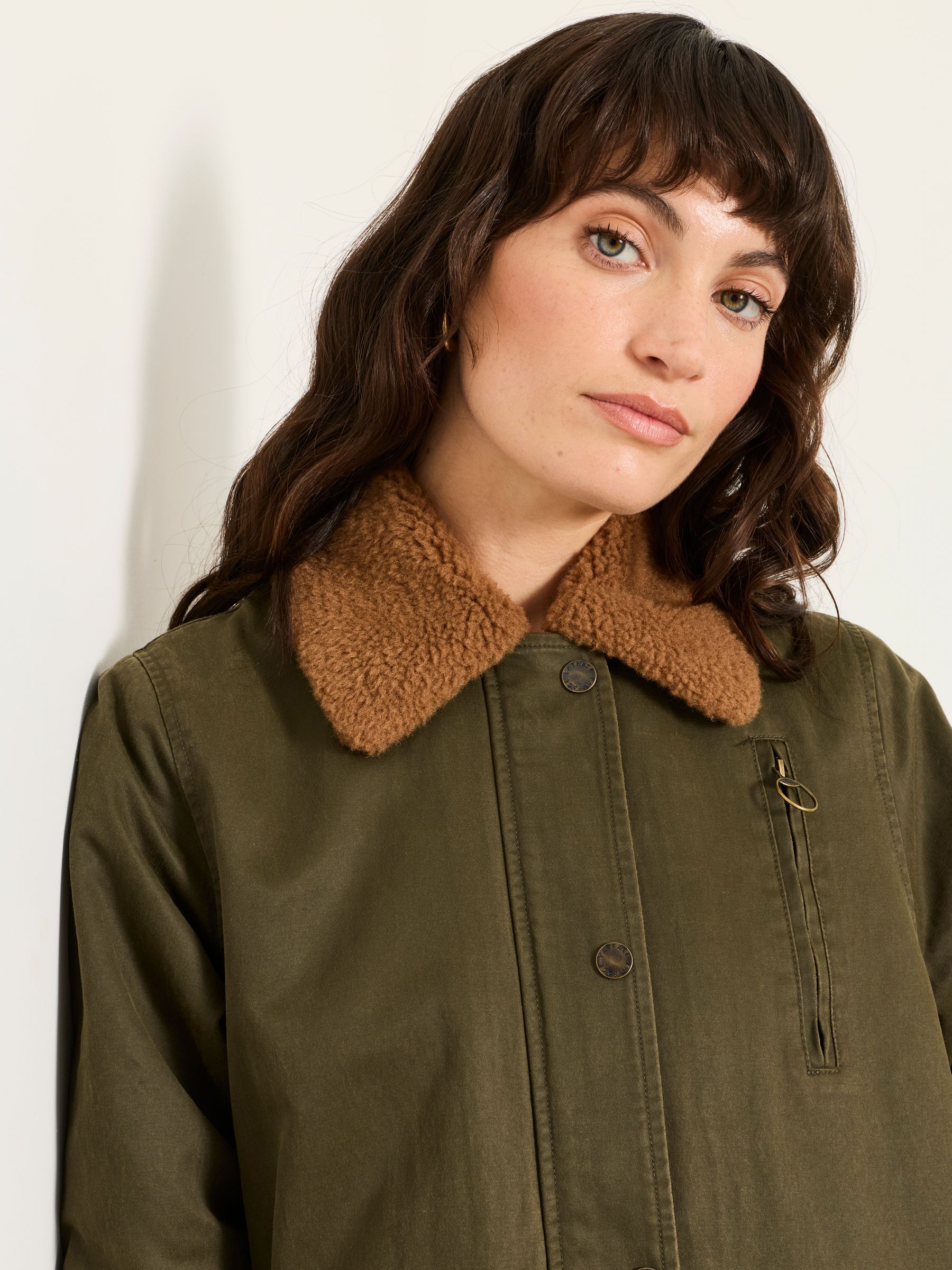 Kent Olive Green Petite Barn Jacket - Image 3 of 8