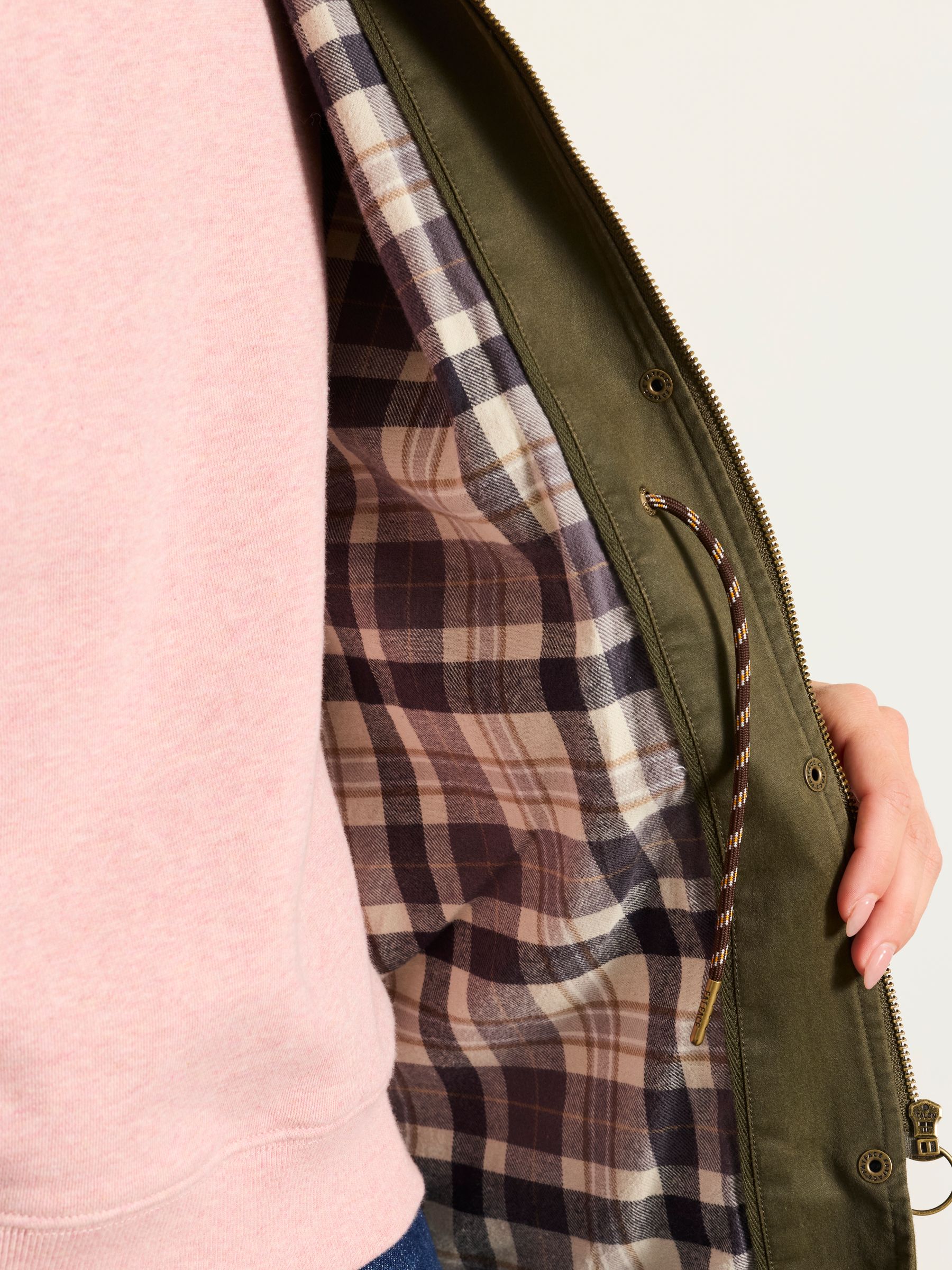 Kent Olive Green Petite Barn Jacket - Image 6 of 8