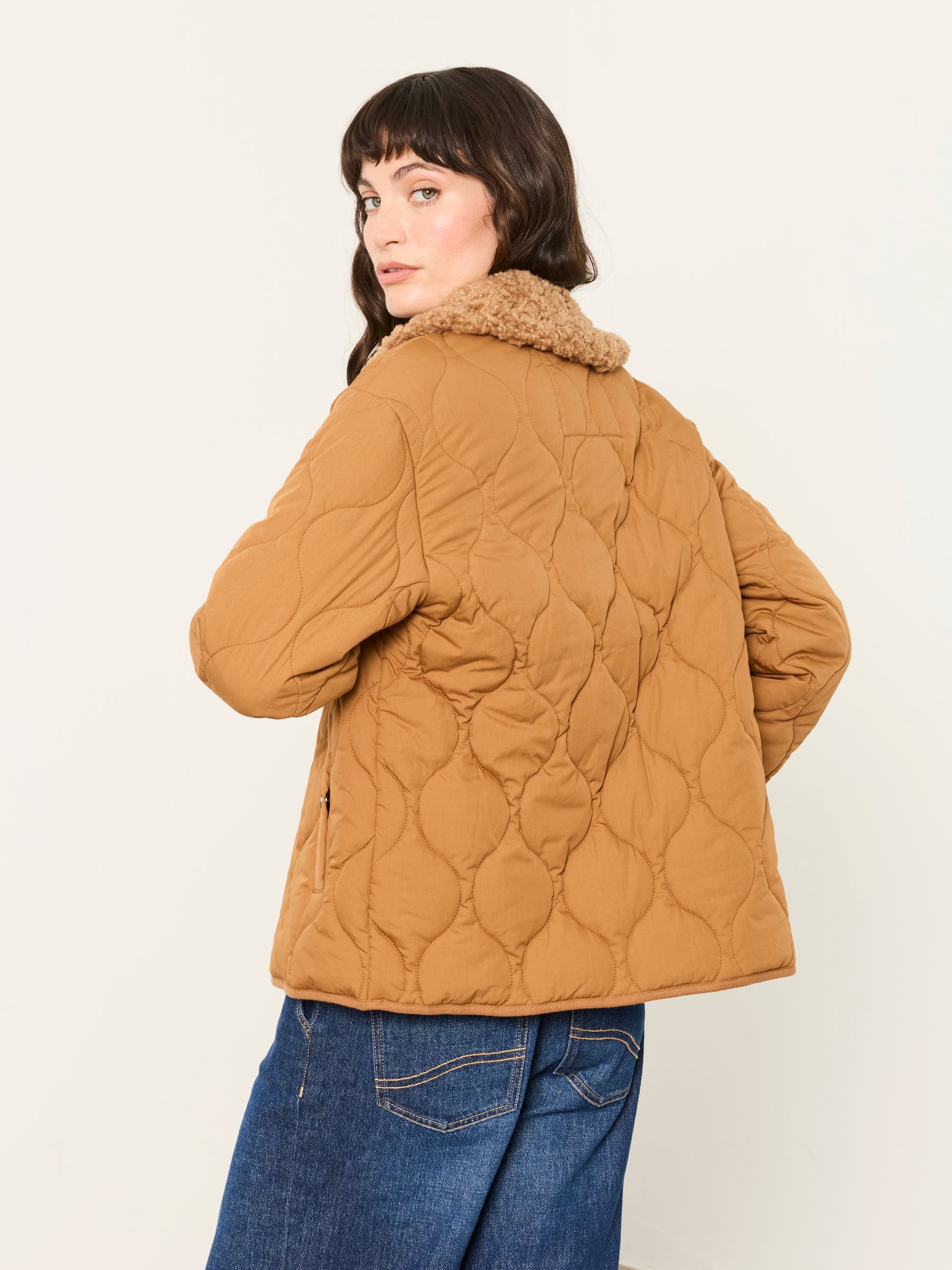 Cumbria Tan Brown Quilt Jacket - Image 2 of 7