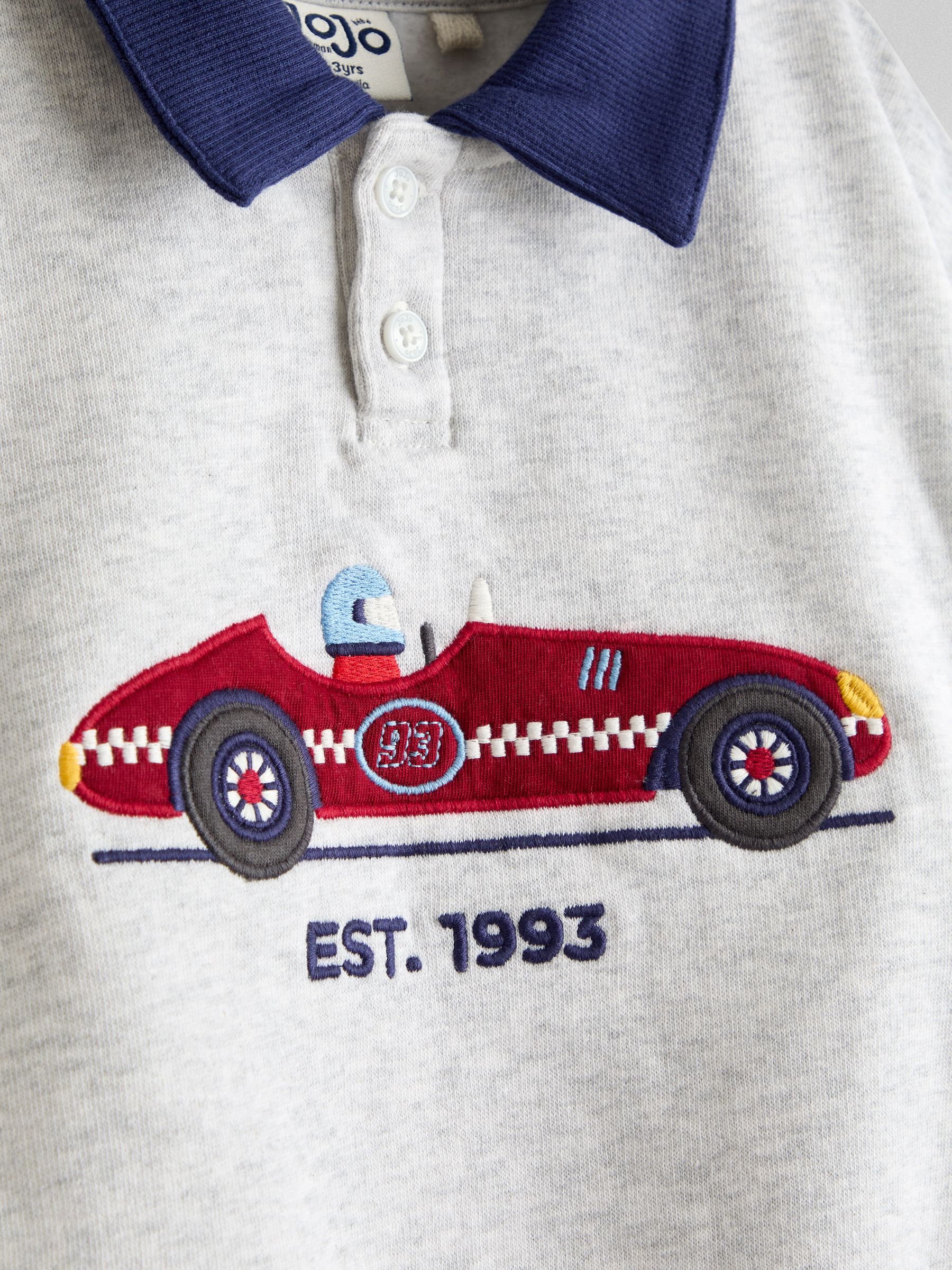Grey Marl Race Car Sweatshirt - Image 3 of 3