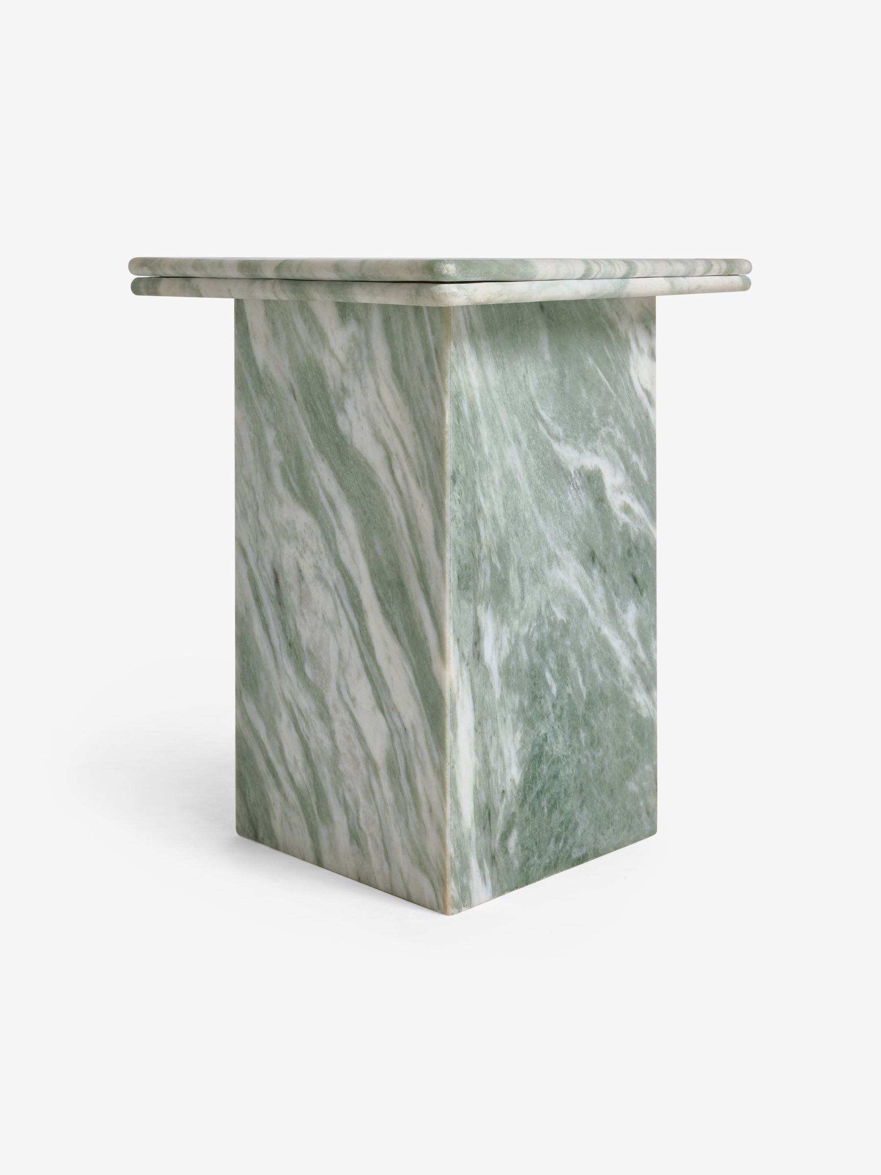 Bria Side Table in Light Green Marble - Image 5 of 5