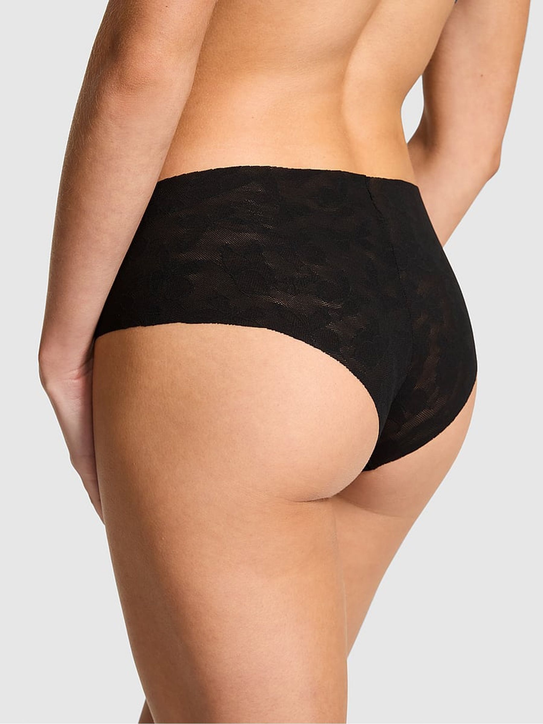 Black Cheeky No Show Lace Knickers - Image 2 of 2