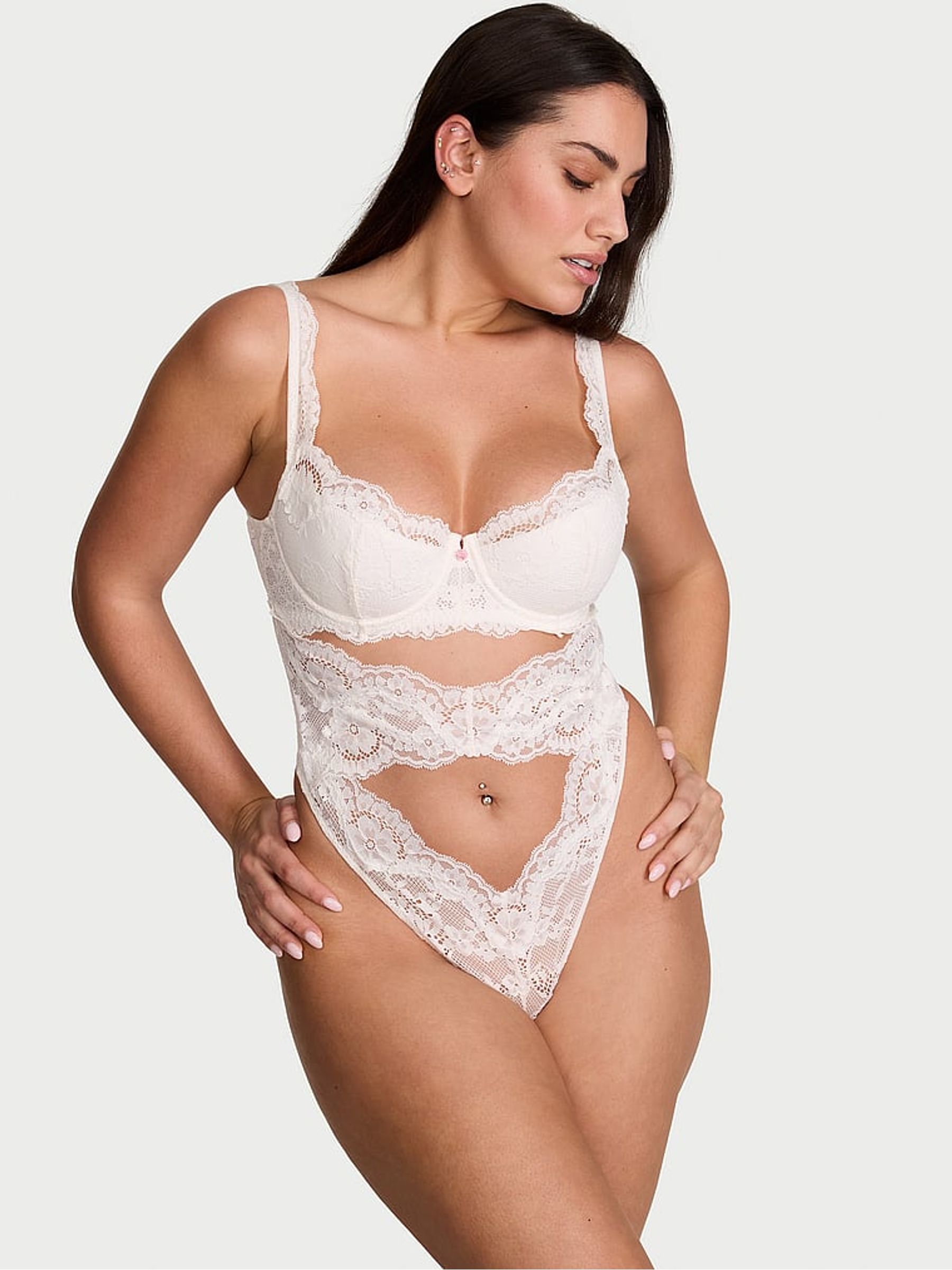 White Lace Bodysuit - Image 1 of 2