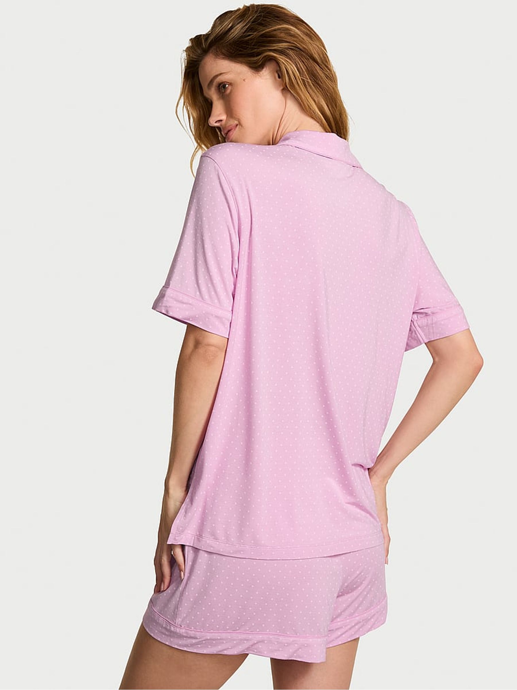 Bikini Pink Dot Modal Short Pyjamas Set - Image 2 of 2