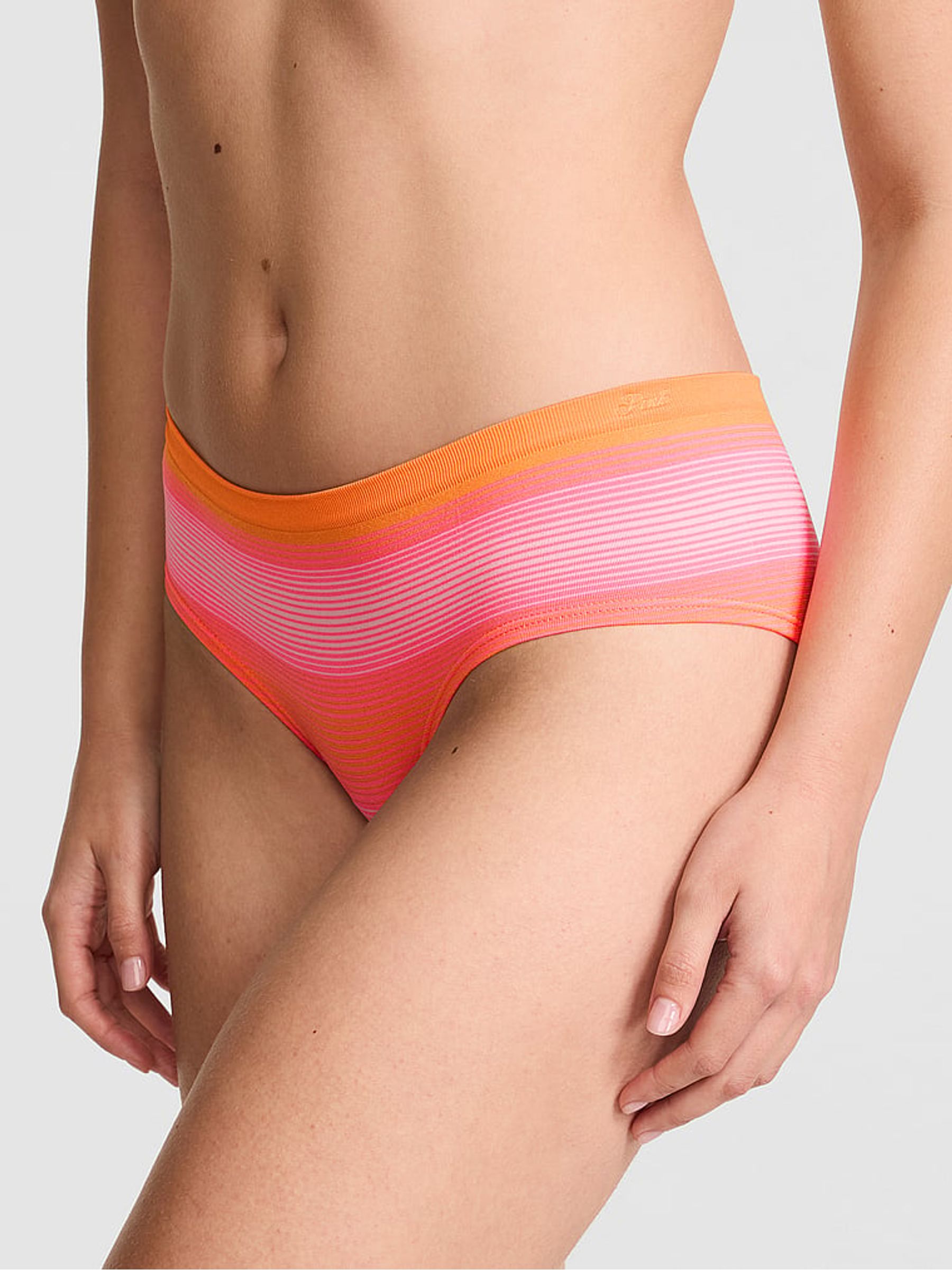 Vitamin C Orange Ombre Stripe Print Hipster Knickers - Image 1 of 2