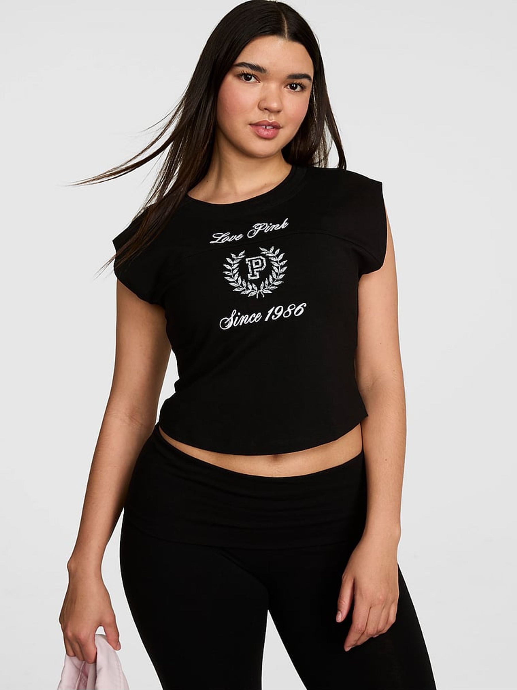 Black Cotton T-Shirt - Image 1 of 2 Black Cotton T-Shirt - Image 1 of 2