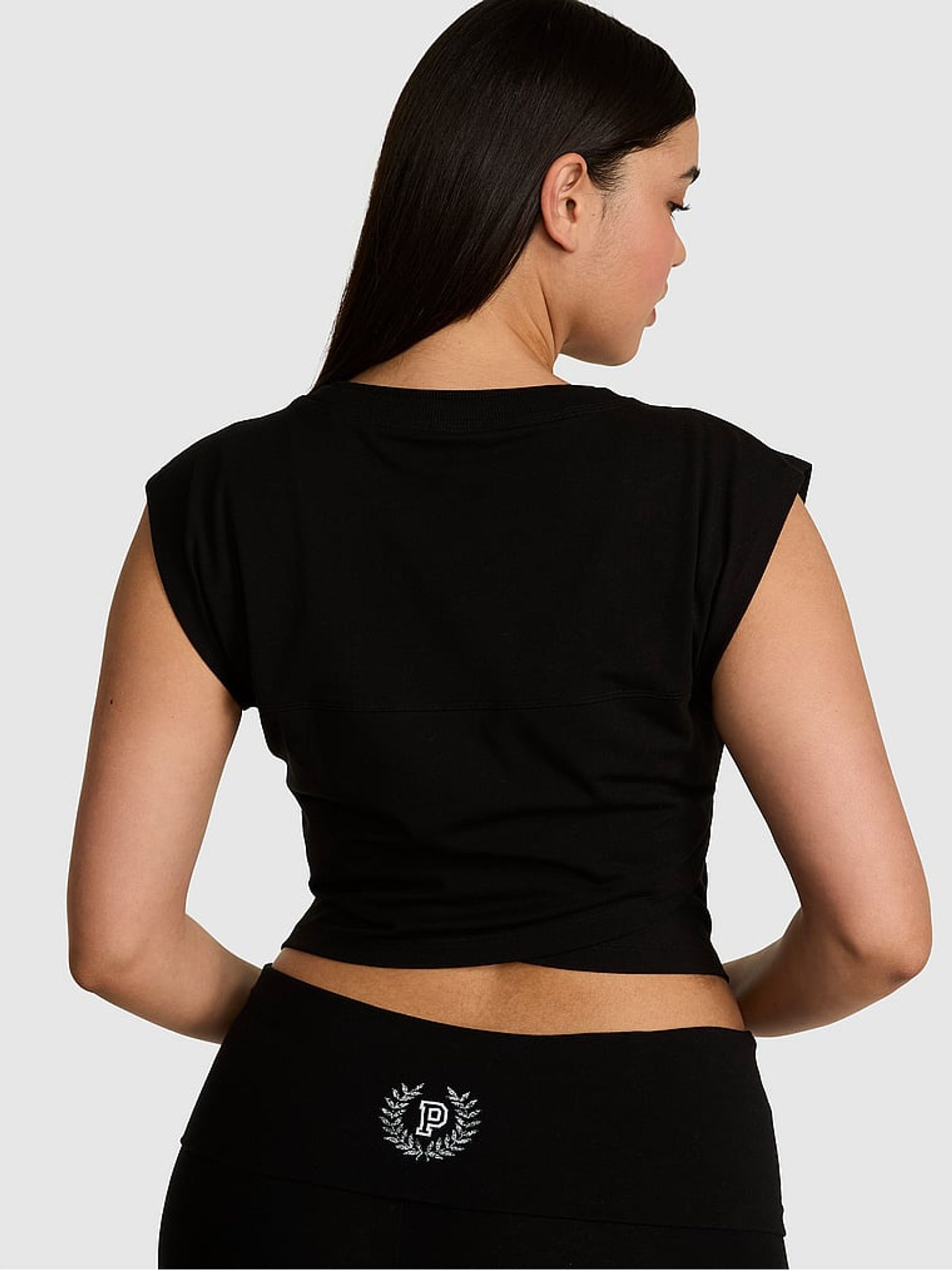 Black Cotton T-Shirt - Image 2 of 2 Black Cotton T-Shirt - Image 2 of 2