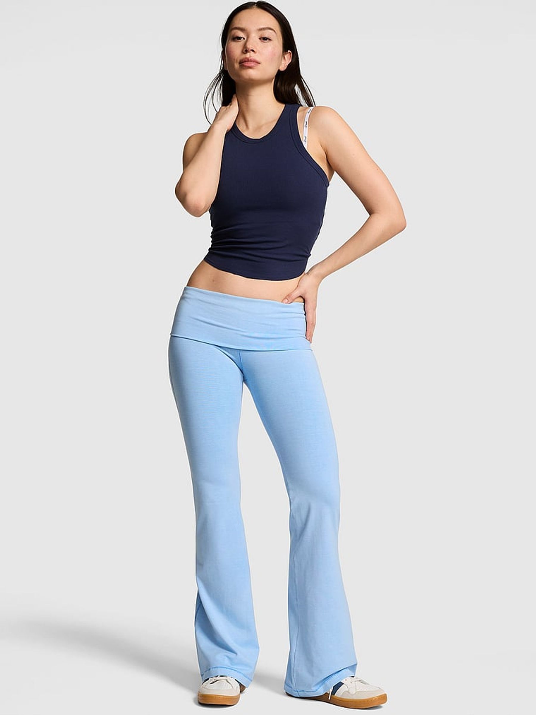 Blue Dancer Foldover Leggings - Image 1 of 2