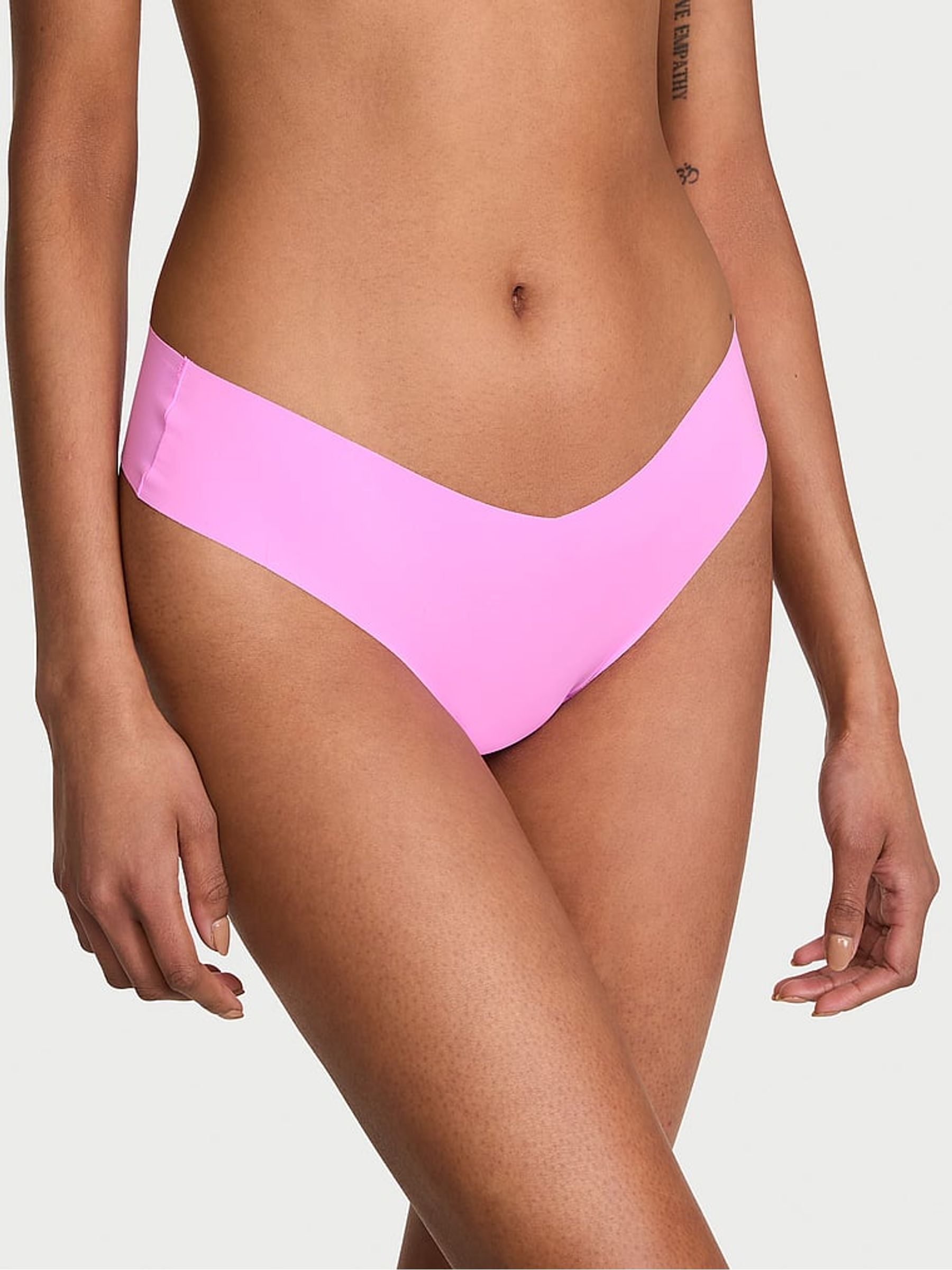 Neon Bubble Pink Thong Strappy Knickers - Image 1 of 2