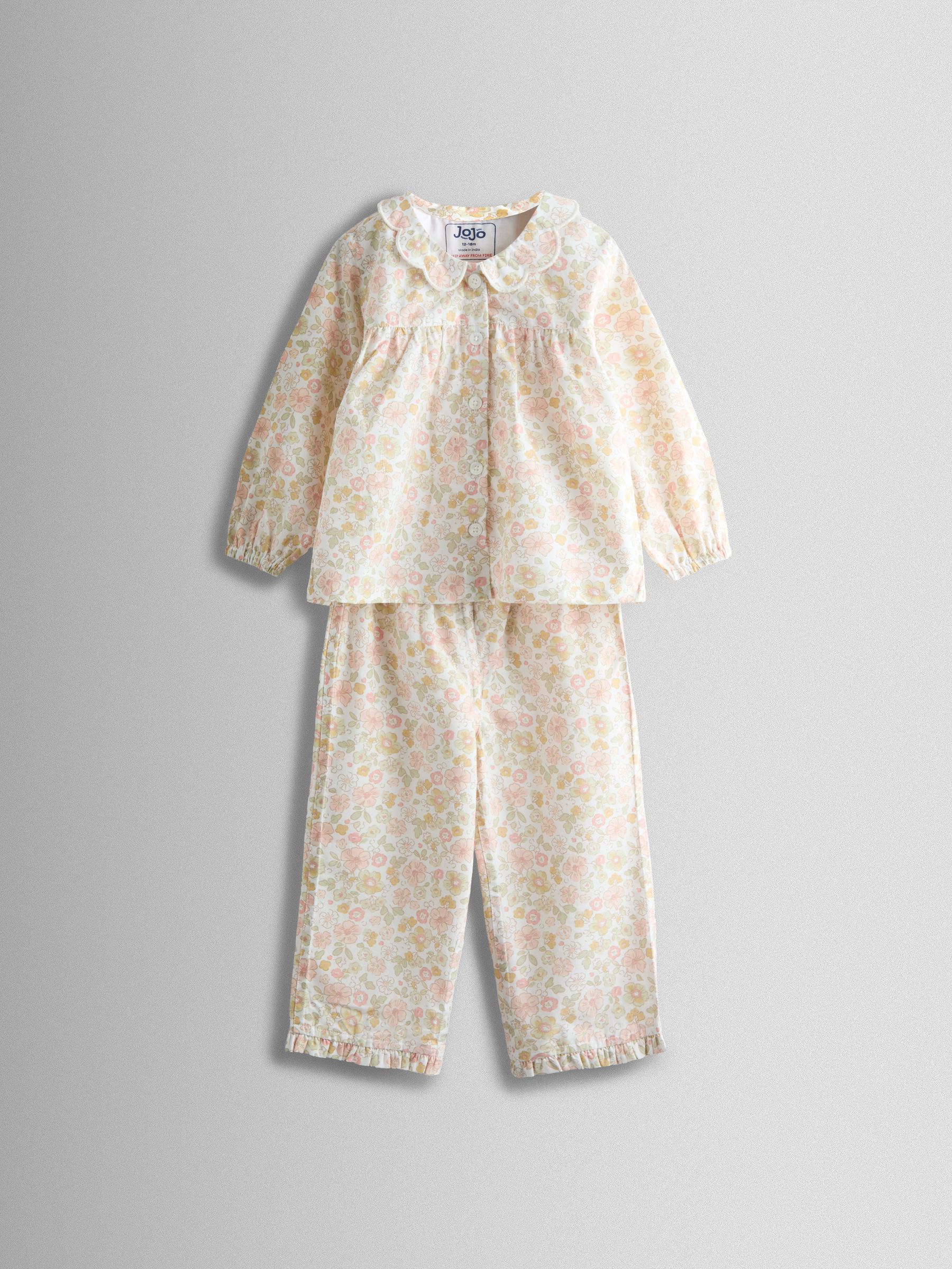 Ditsy Floral Stripe Seersucker Pyjamas - Image 2 of 7