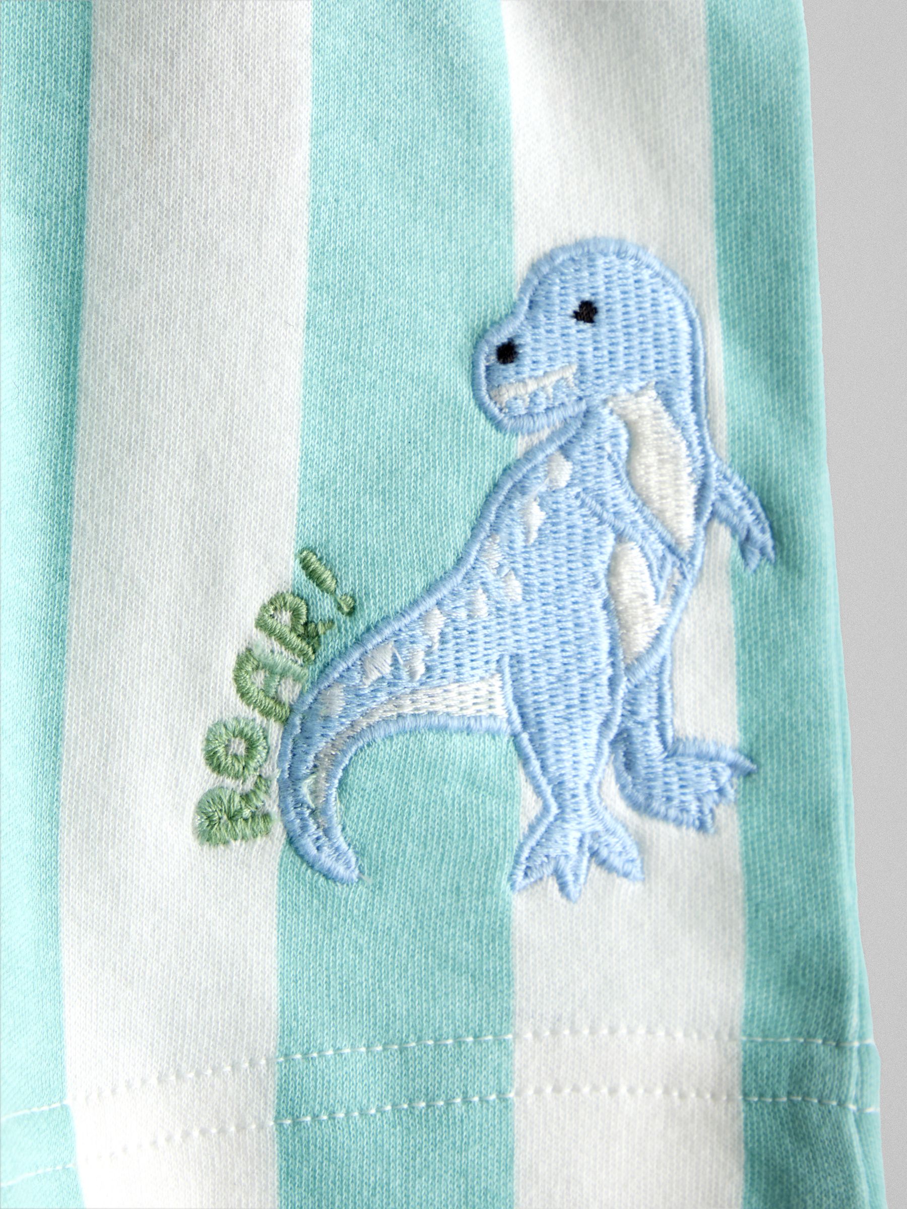 Green Dino 2-Pack Short Jersey Pyjamas - Image 14 of 15