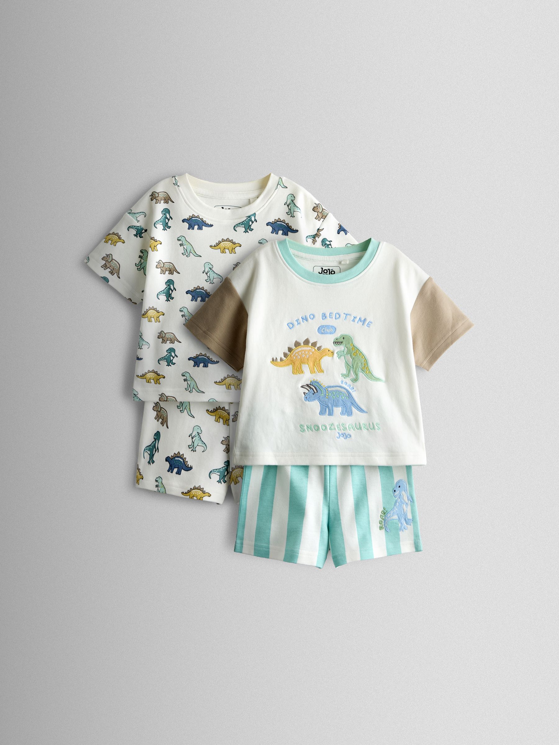Green Dino 2-Pack Short Jersey Pyjamas - Image 15 of 15