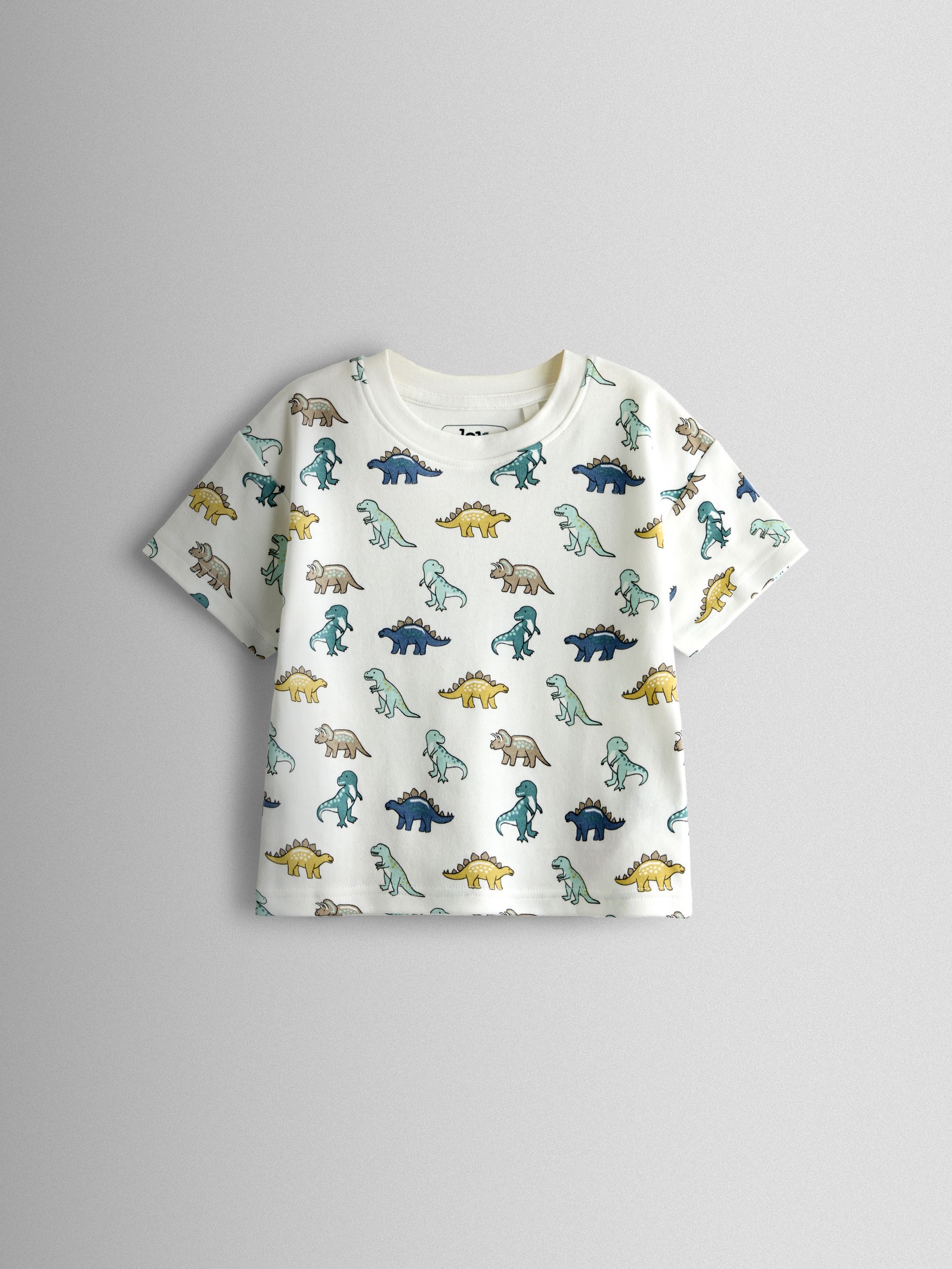 Green Dino 2-Pack Short Jersey Pyjamas - Image 4 of 15