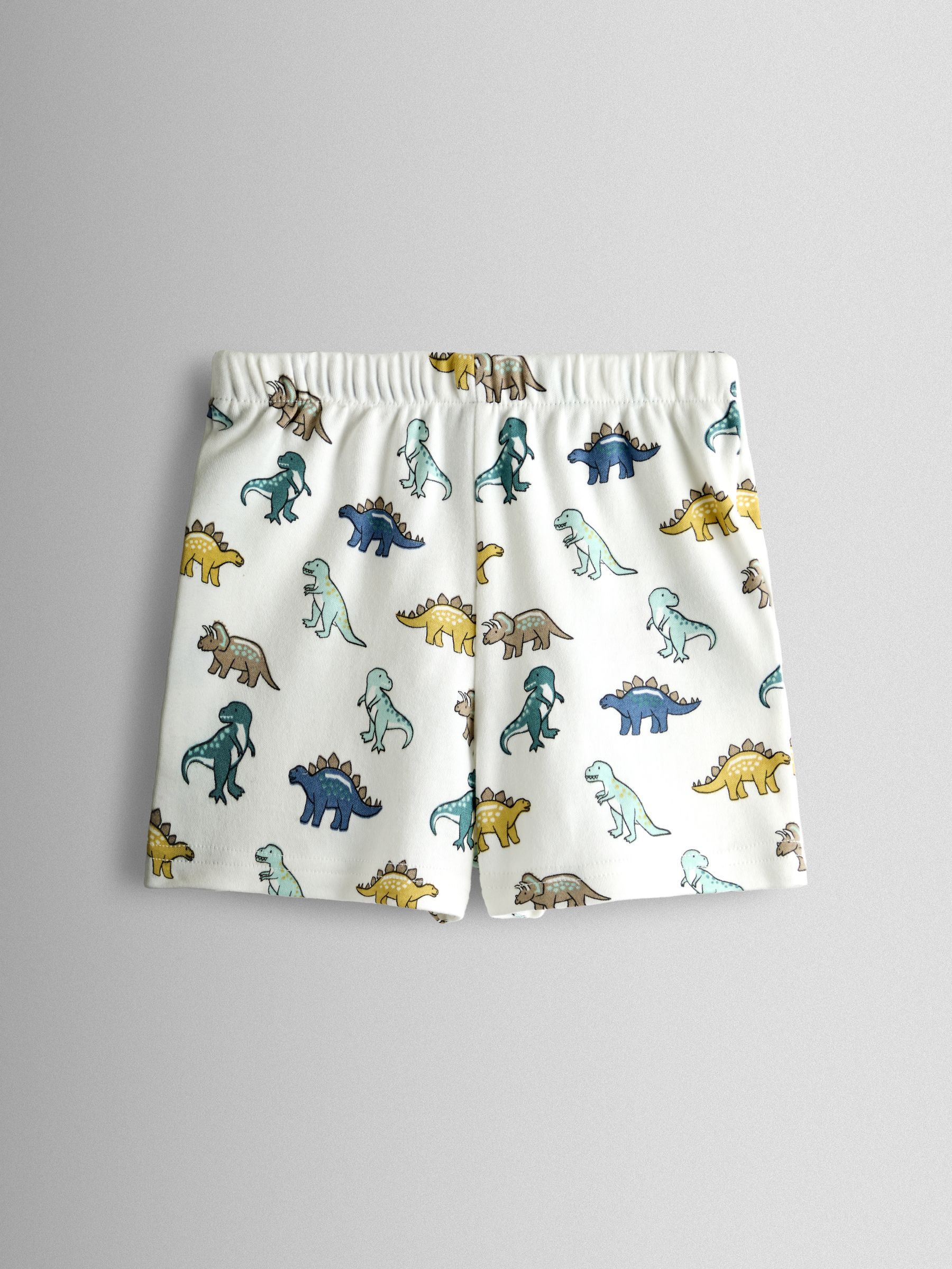 Green Dino 2-Pack Short Jersey Pyjamas - Image 6 of 15