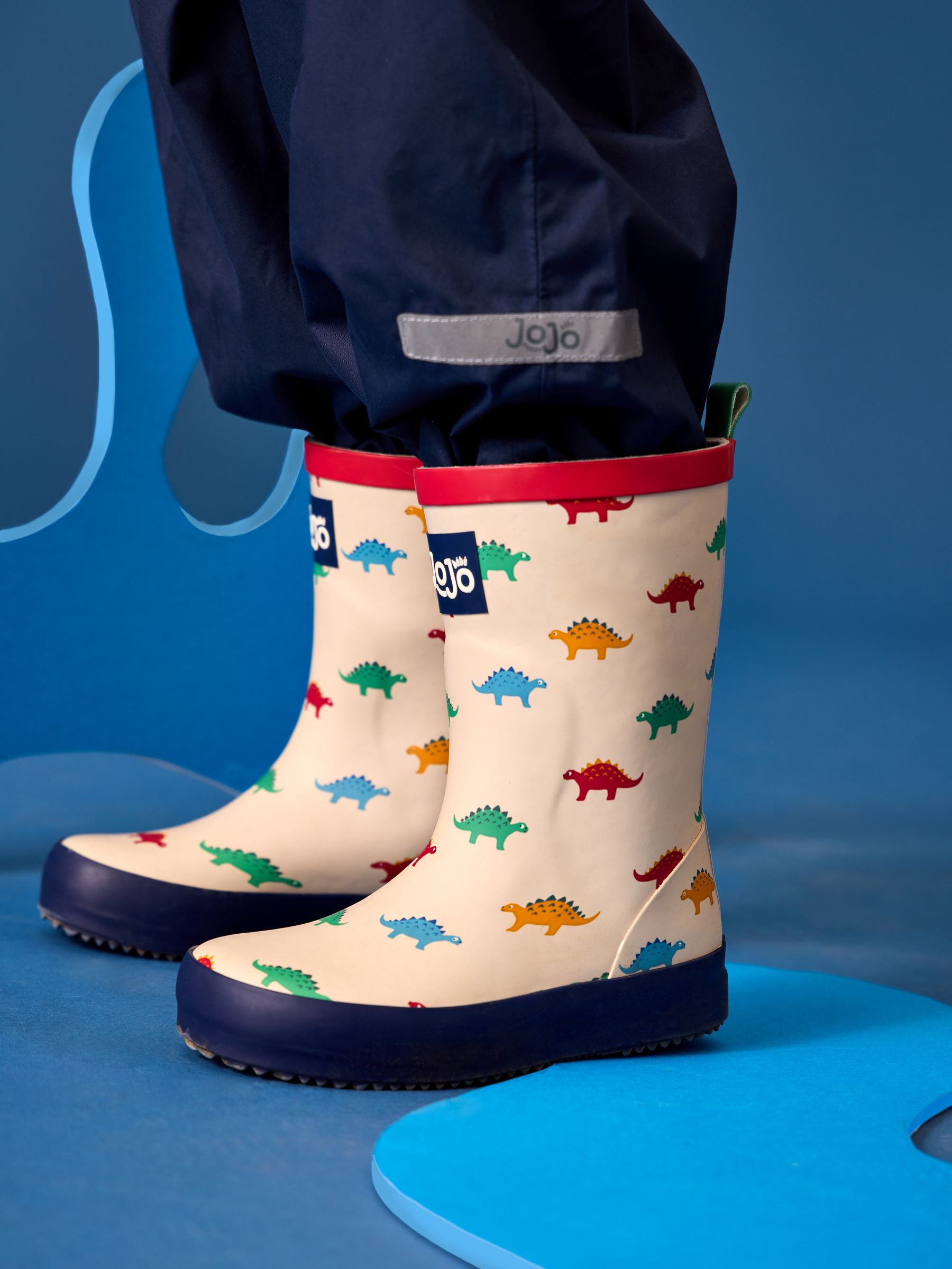 Stone Dino Print Wellies - Image 1 of 1