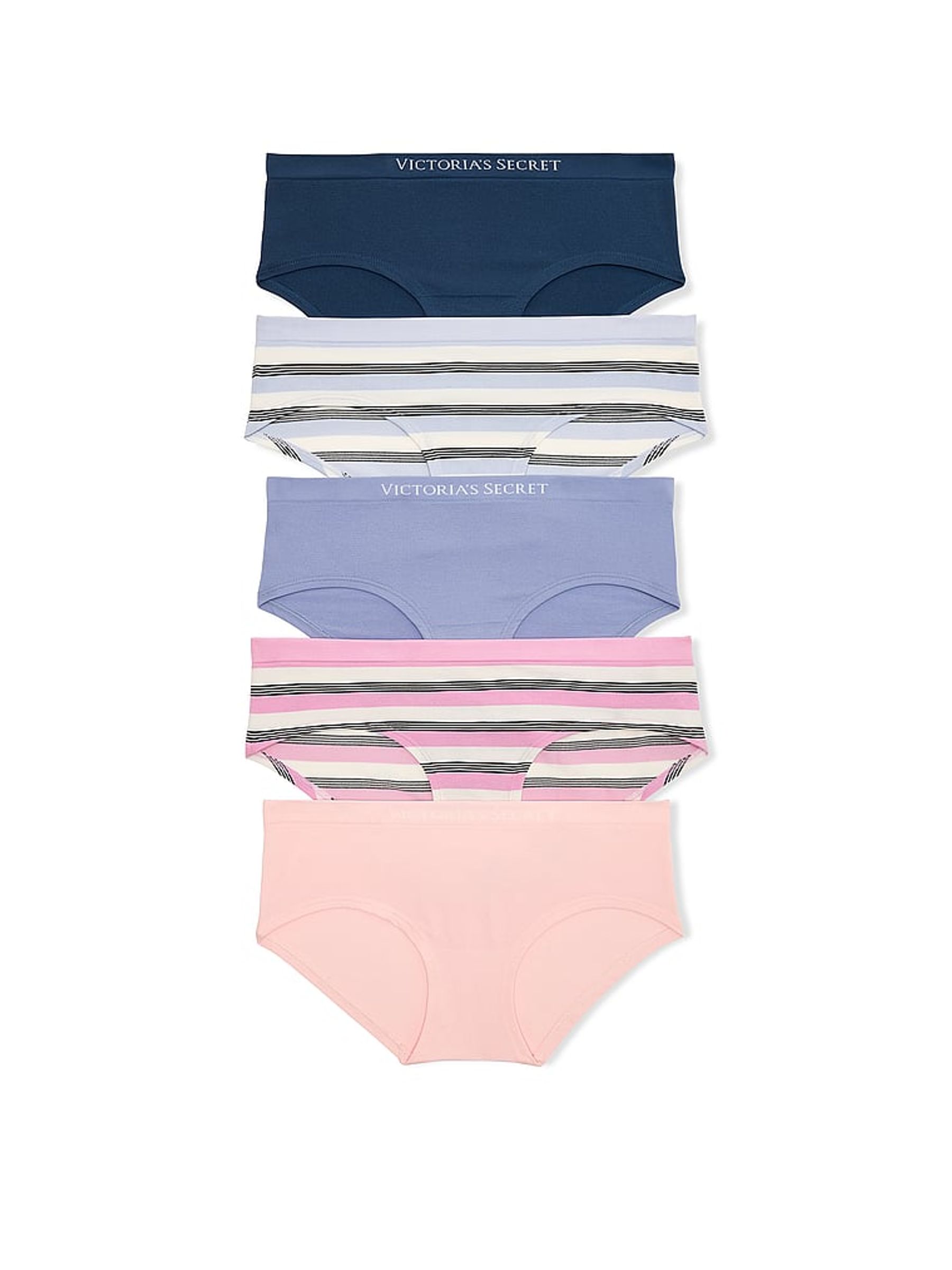 Blue/Purple/Pink Hipster 5 Pack Knickers - Image 1 of 2