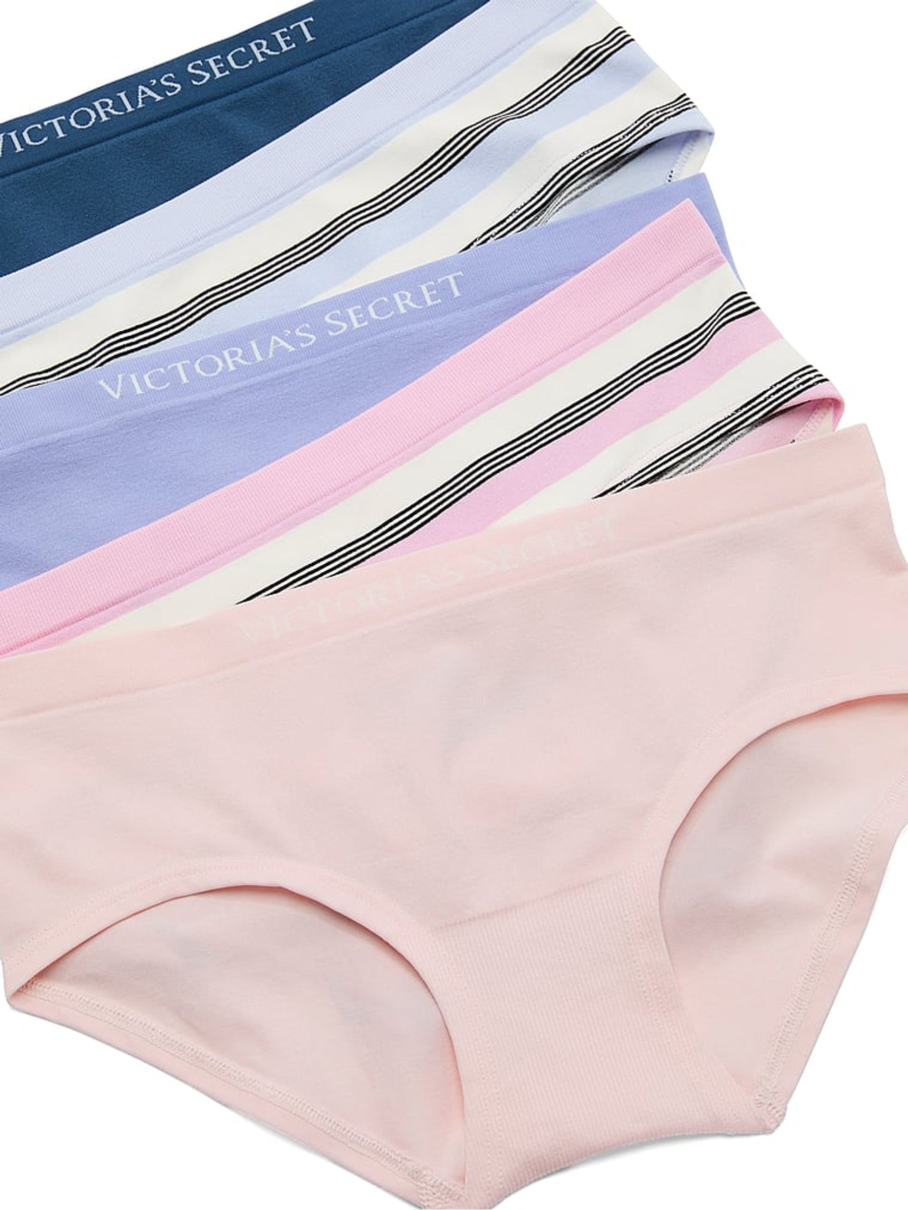 Blue/Purple/Pink Hipster 5 Pack Knickers - Image 2 of 2