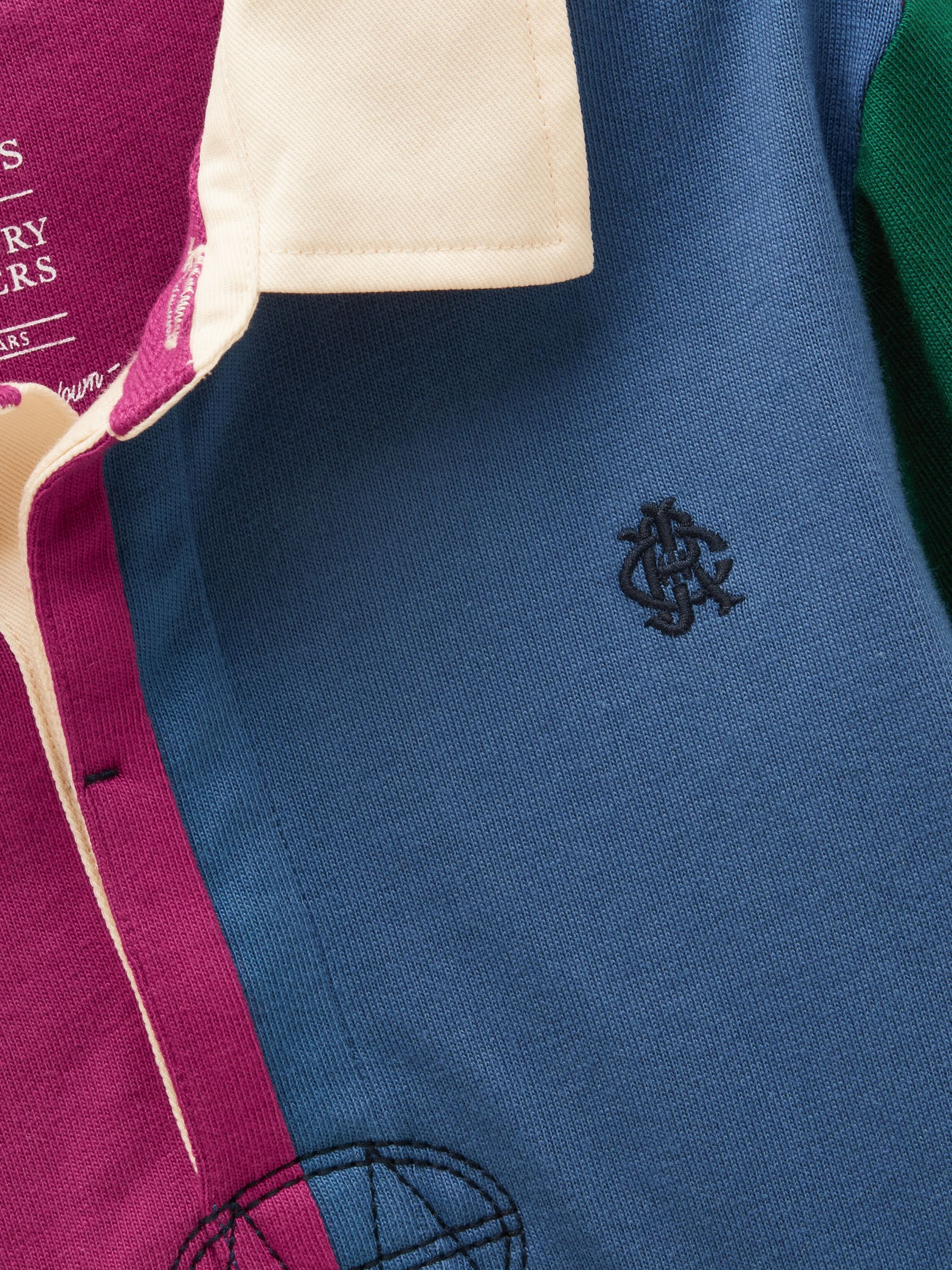 Boys' Rugby Club Colourblock Long Sleeve Rugby Shirt - Image 3 of 5