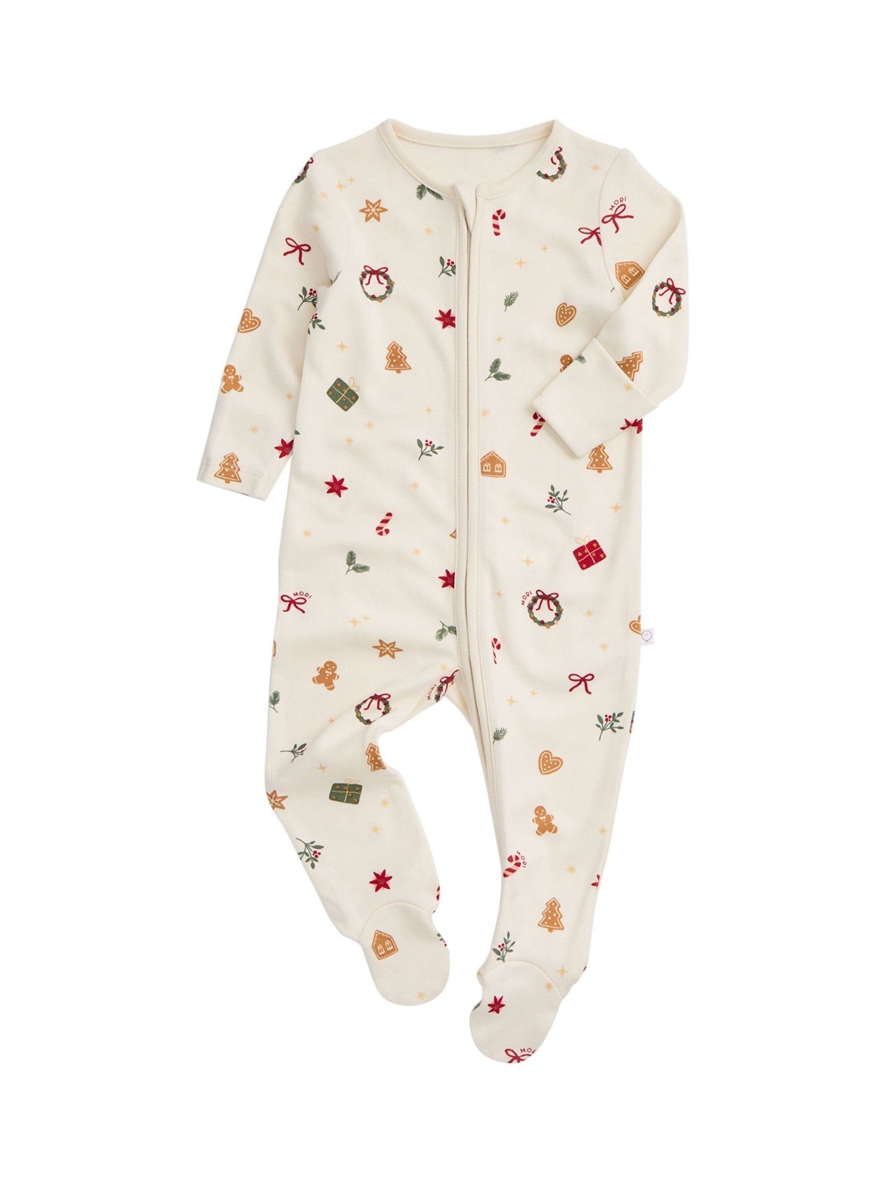 MORI White Supersoft Zip Up Sleepsuit - Image 2 of 4 MORI White Supersoft Zip Up Sleepsuit - Image 2 of 4