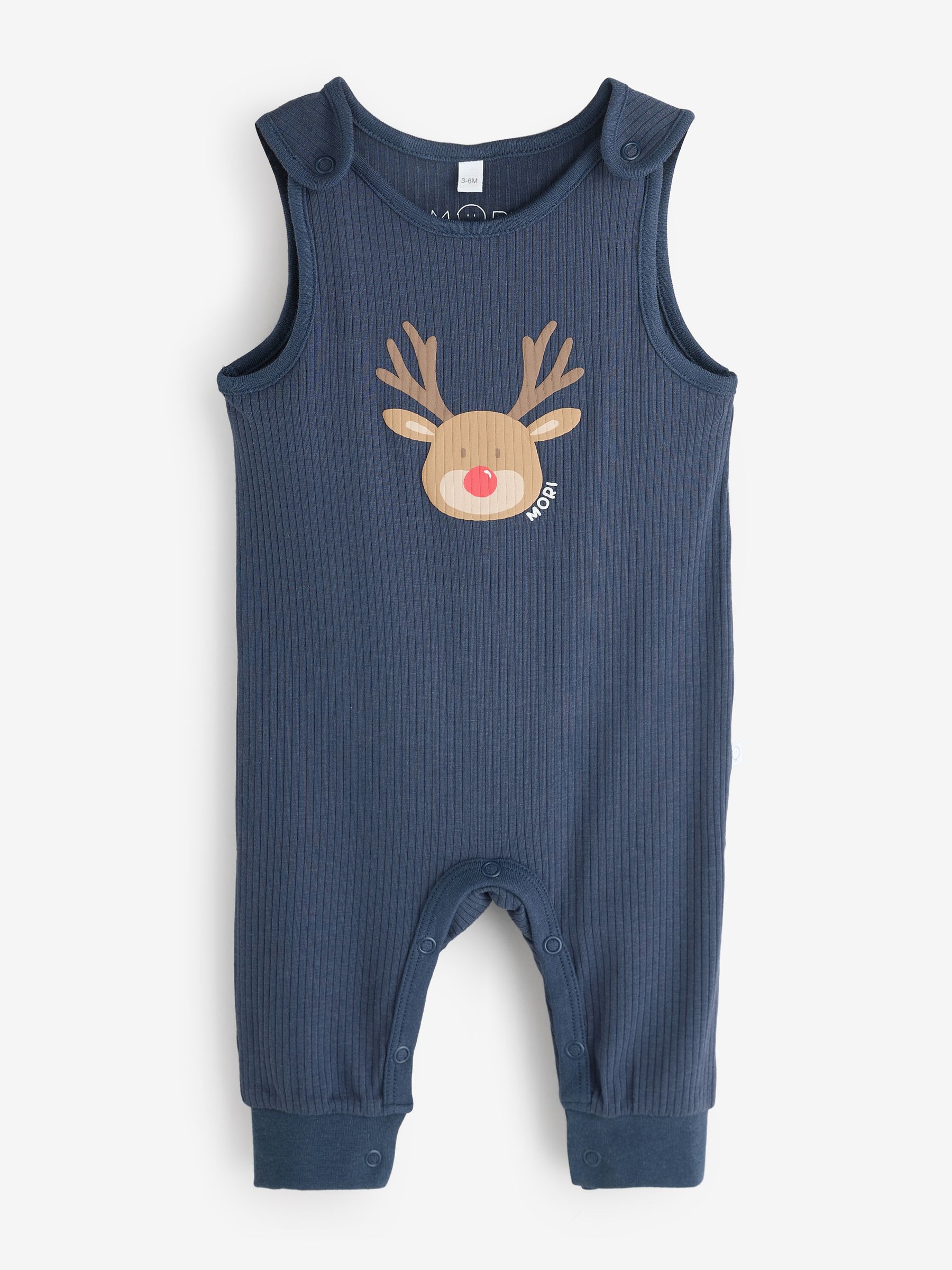 MORI Sky Blue Supersoft Dungarees - Image 3 of 3