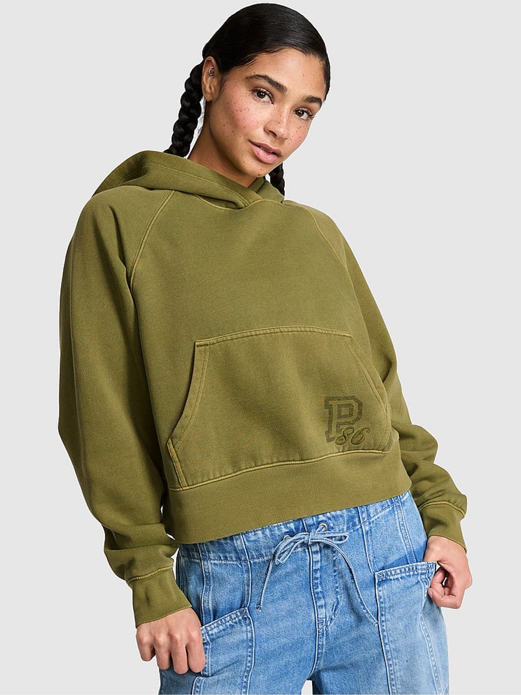 Lizard Green Fleece Hoodie - Image 1 of 2