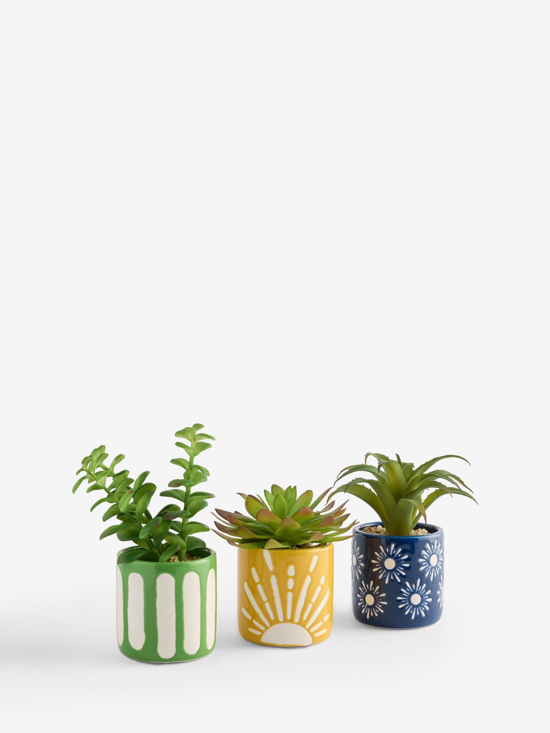 Set of 3 Multi Artificial Succulents - Image 5 of 5