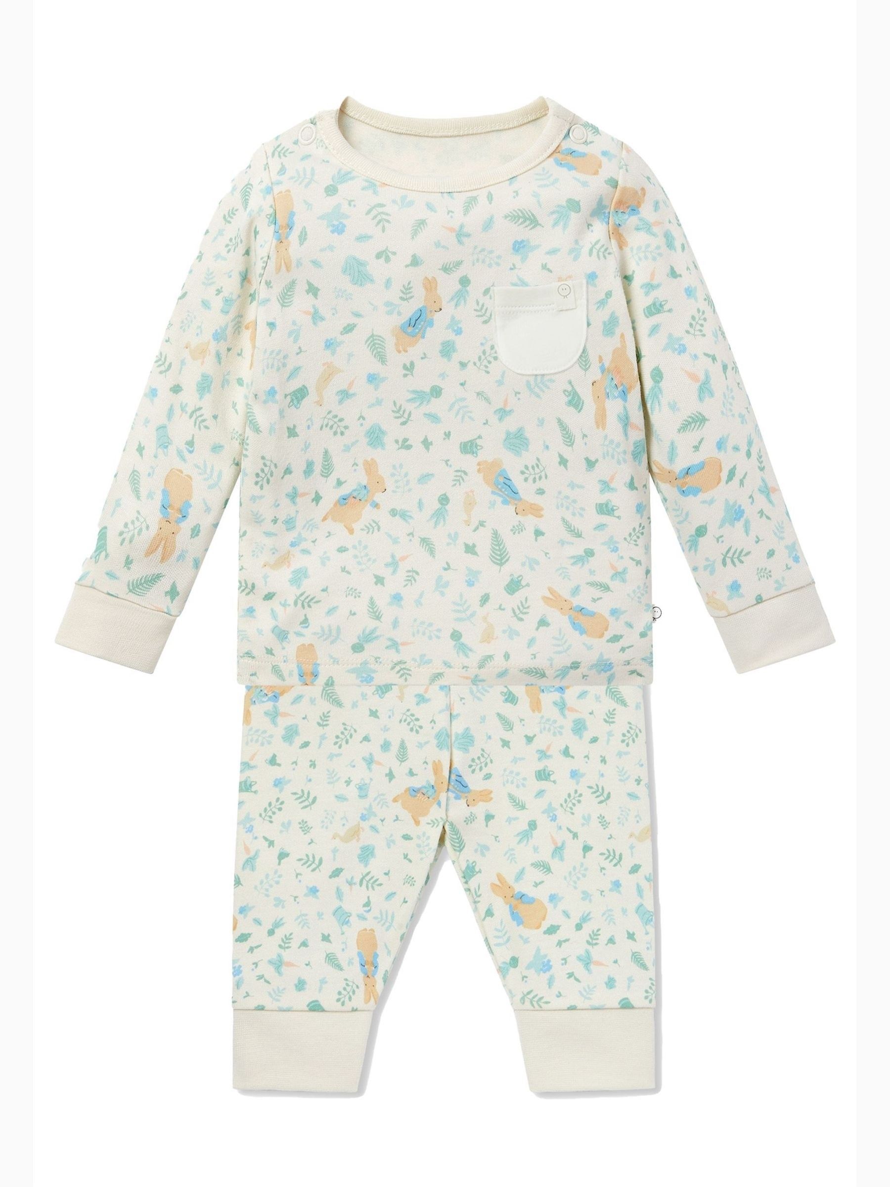 MORI Ivory Peter Rabbit Long Sleeve Supersoft Pyjamas Set - Image 2 of 2