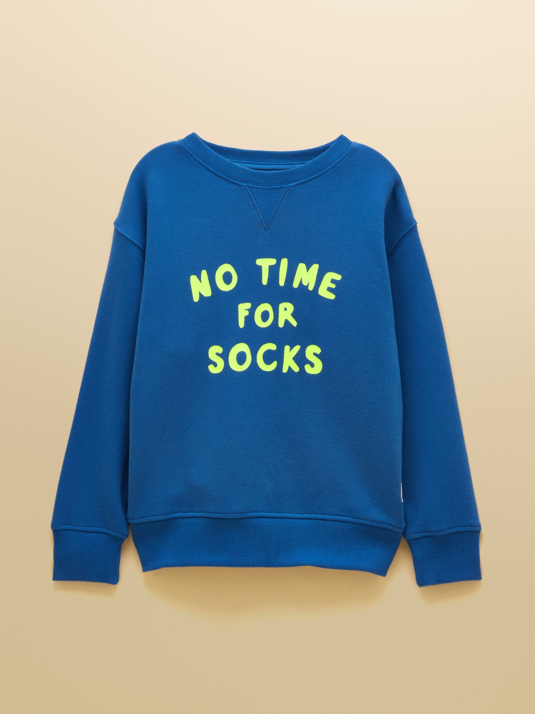 Kids' Sundaze Blue Slogan Crew Neck Sweatshirt - Image 1 of 5