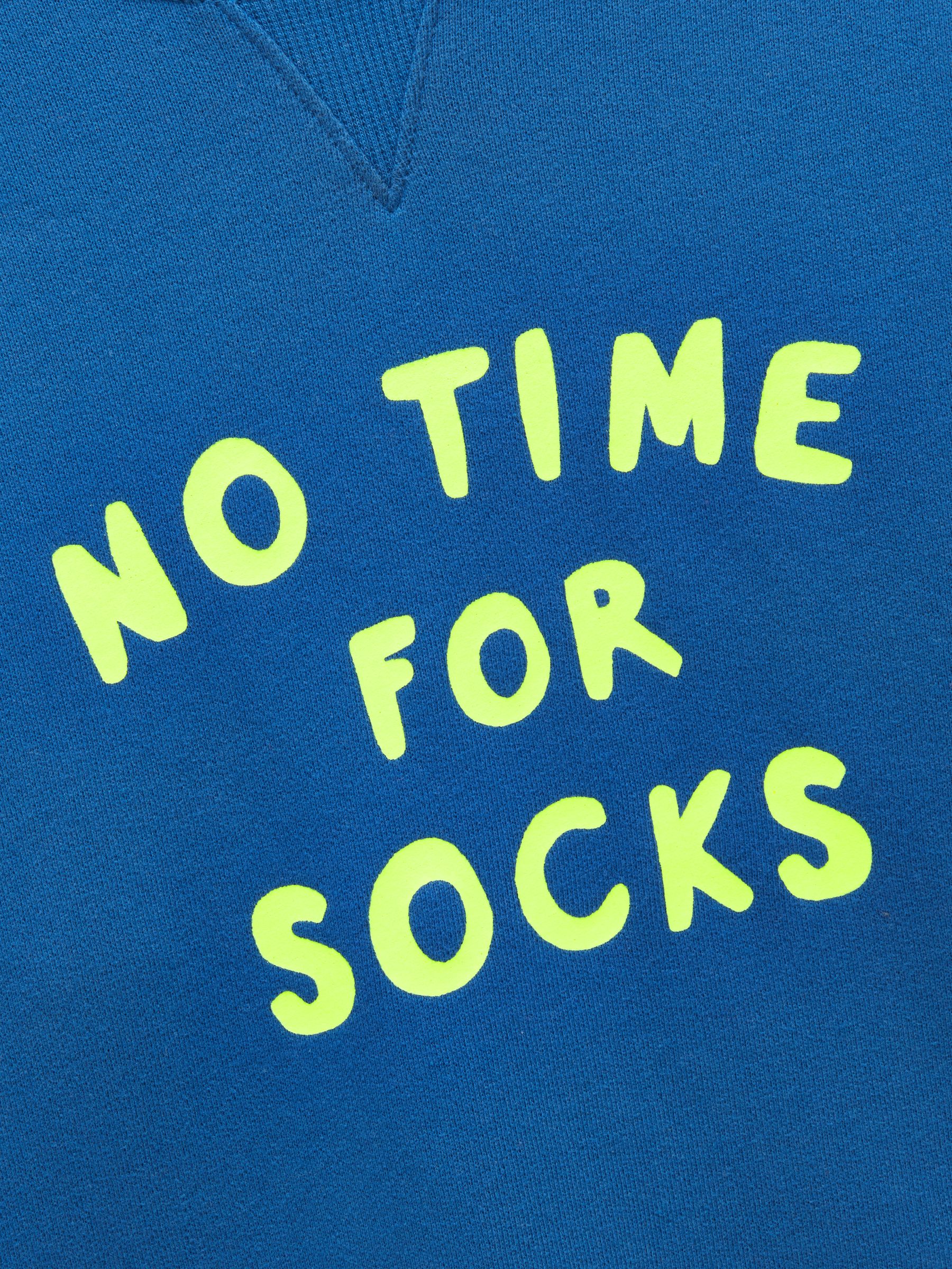 Kids' Sundaze Blue Slogan Crew Neck Sweatshirt - Image 3 of 5