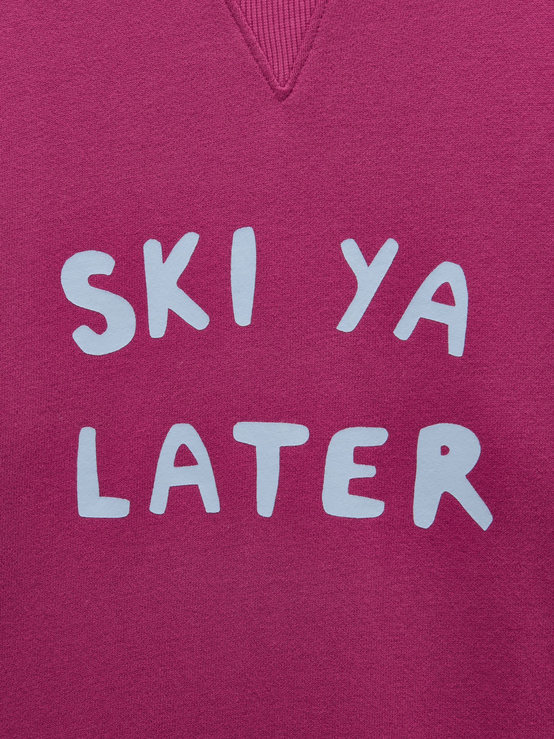 Kids' Sundaze Purple Slogan Crew Neck Sweatshirt - Image 3 of 5