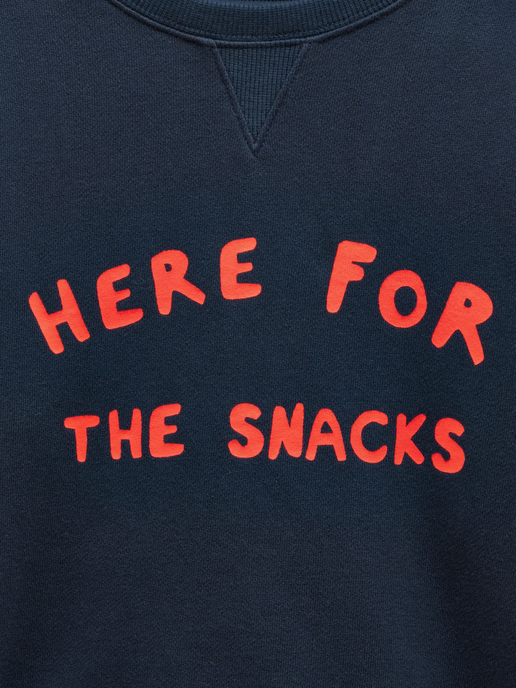 Kids' Sundaze Navy Slogan Crew Neck Sweatshirt - Image 3 of 5