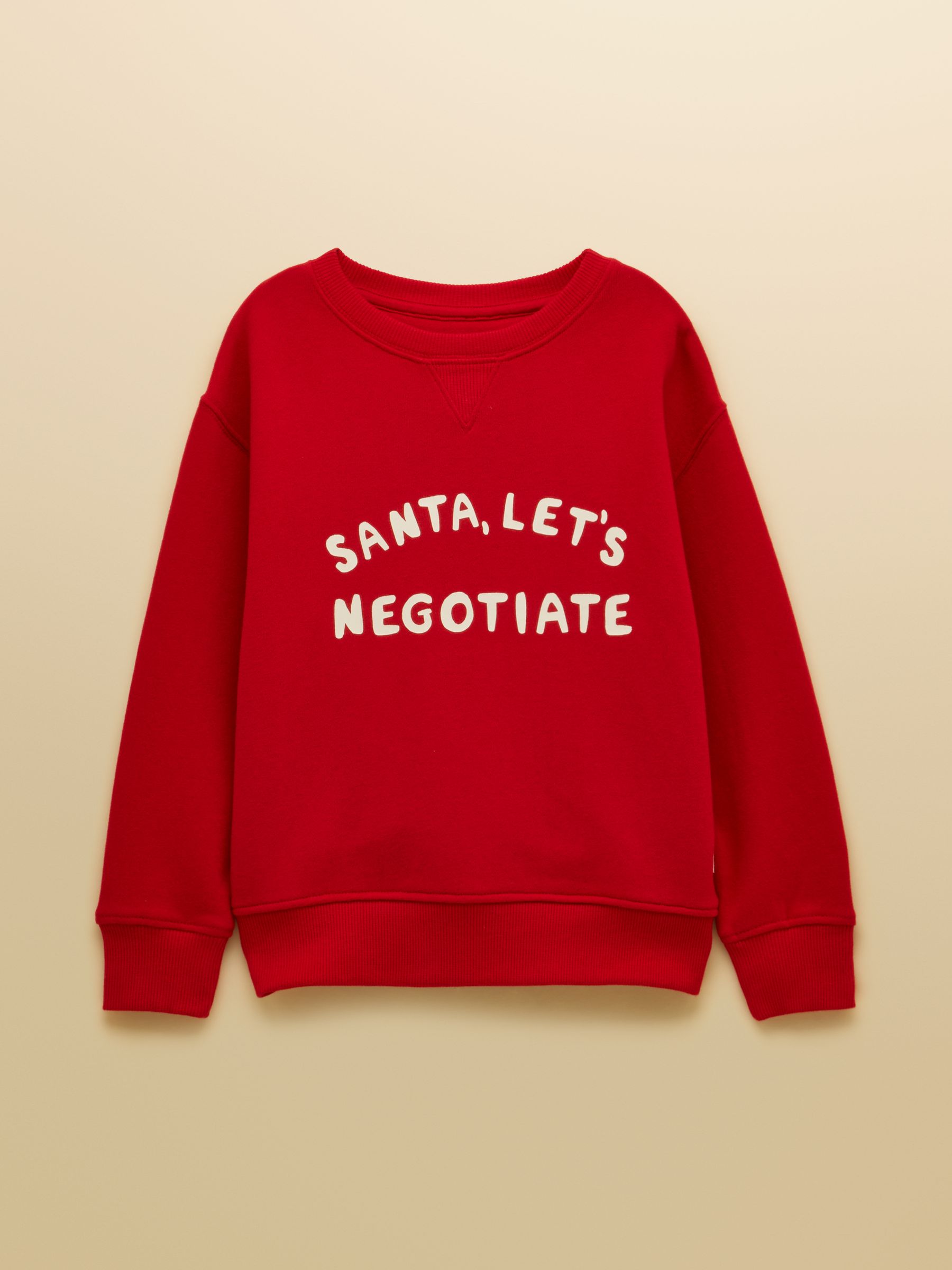 Kids' Sundaze Red Slogan Crew Neck Sweatshirt - Image 1 of 4 Kids' Sundaze Red Slogan Crew Neck Sweatshirt - Image 1 of 4