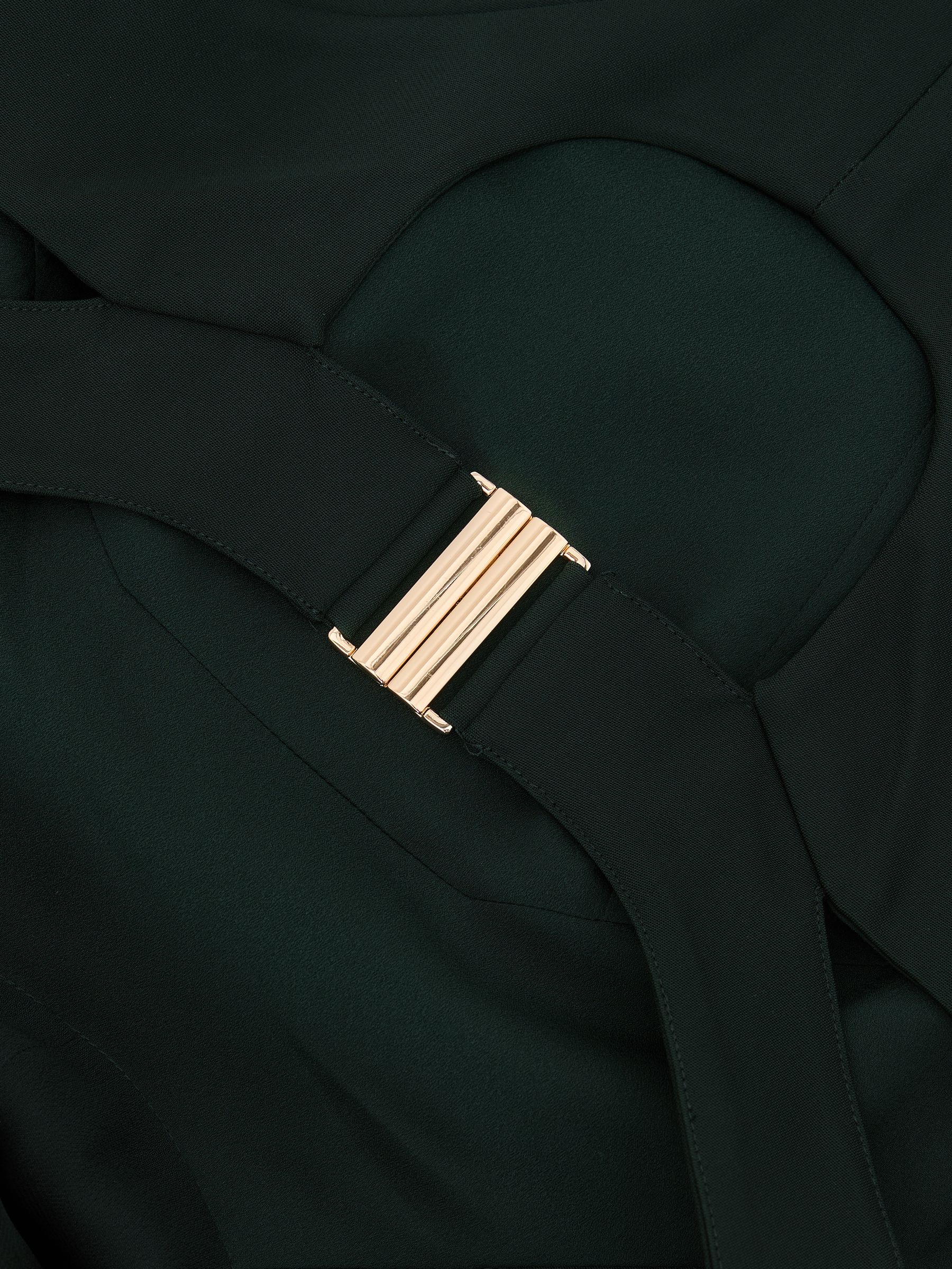 Cut-Out Racerback Maxi Dress in Green - image 2