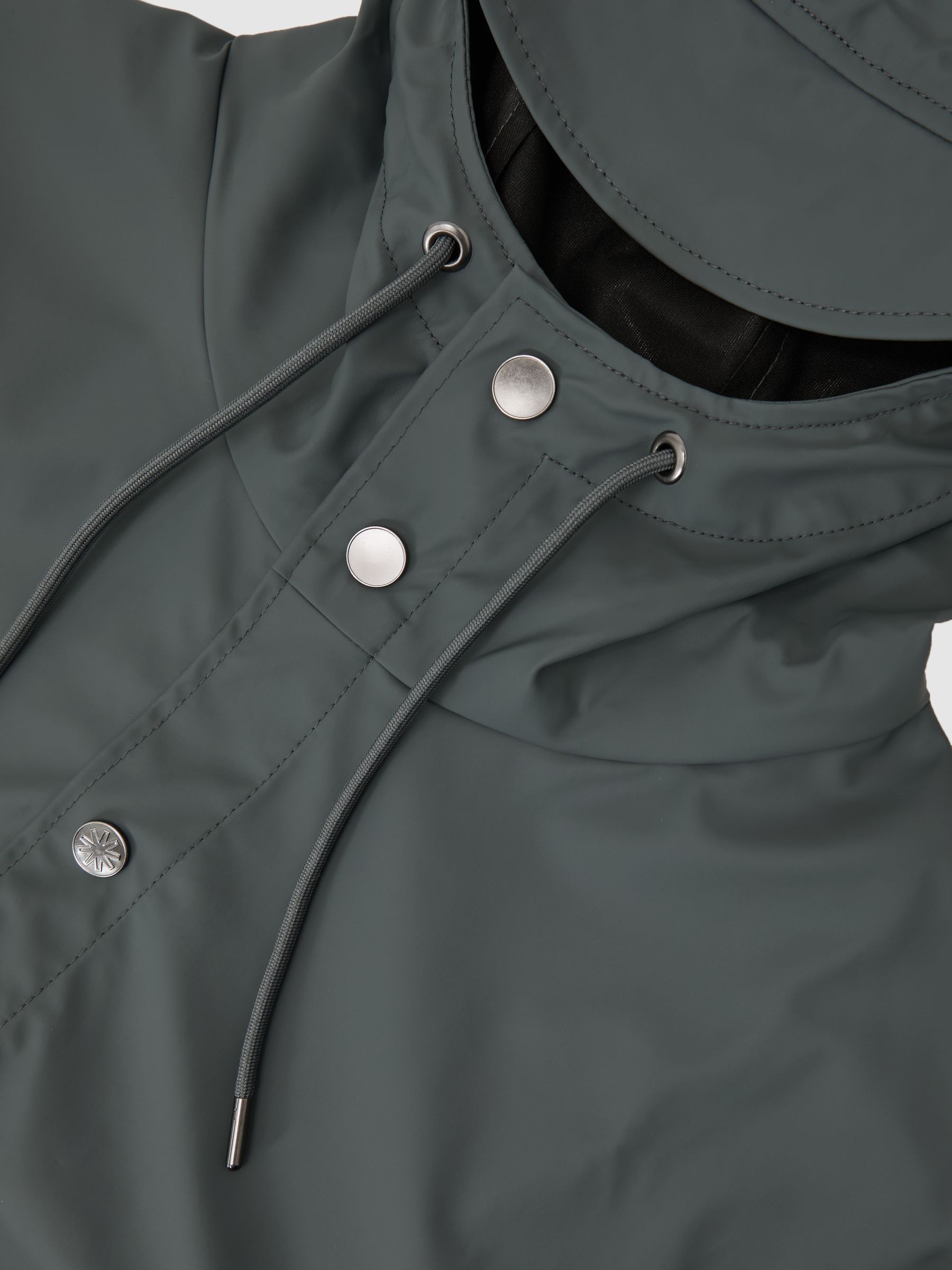 Rains Waterproof Hooded Rain Jacket in Lagoon - Image 5 of 5