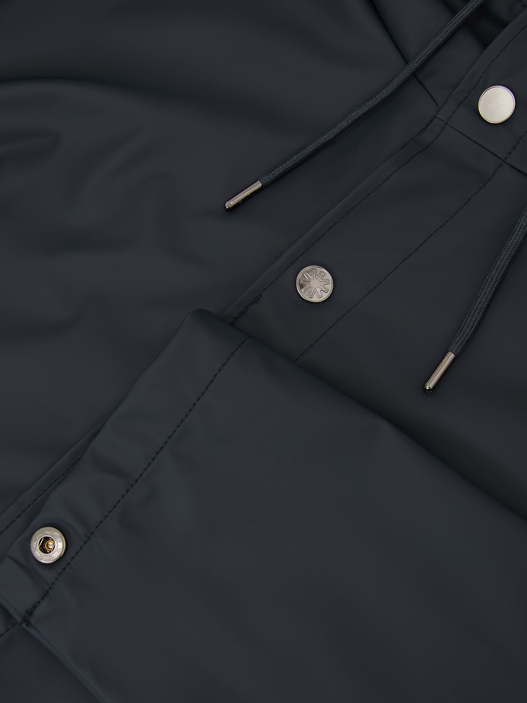 Rains Waterproof Long Rain Jacket in Navy - Image 5 of 5