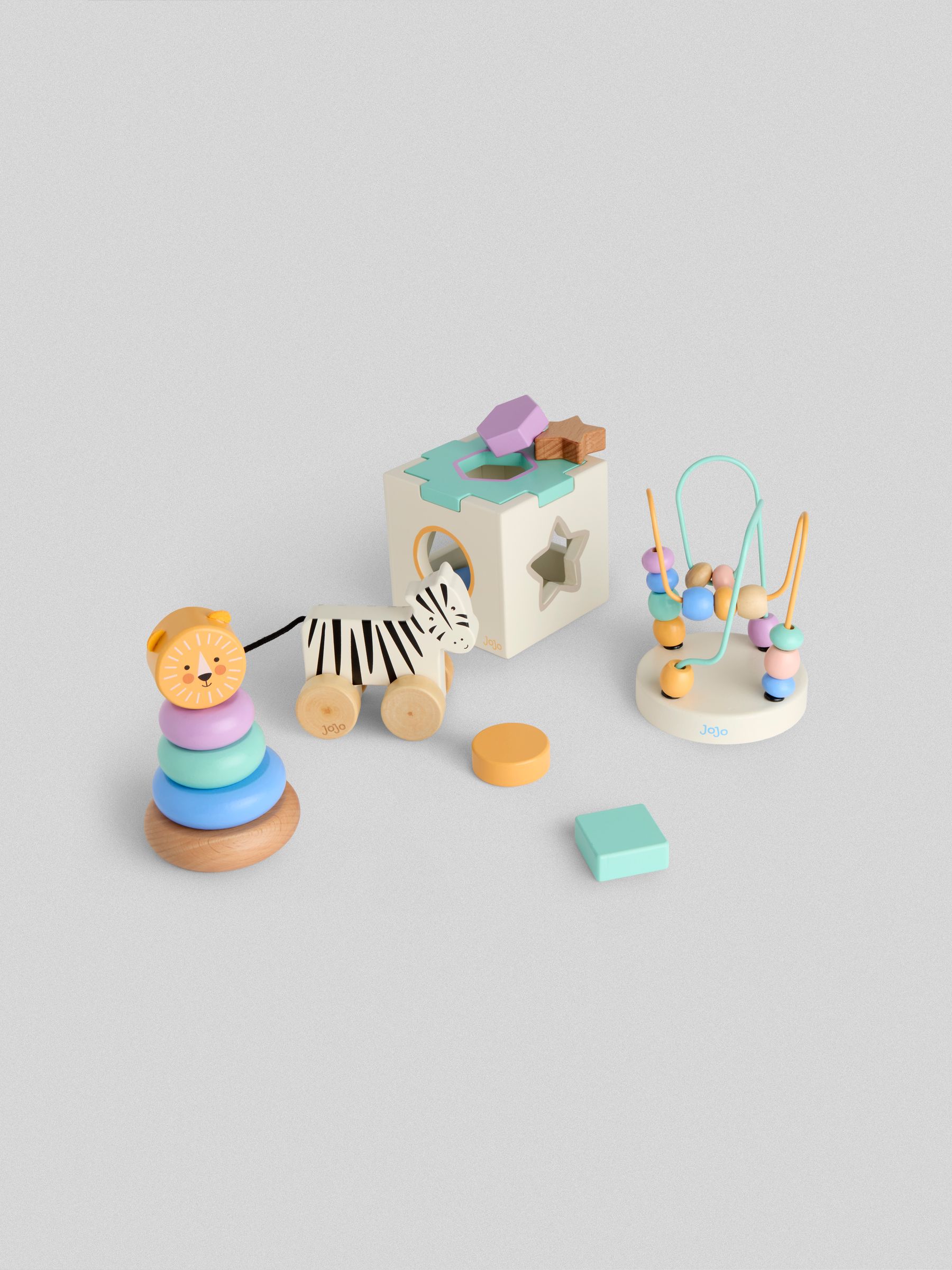Safari Wooden Toy Gift Set - Image 1 of 7 Safari Wooden Toy Gift Set - Image 1 of 7