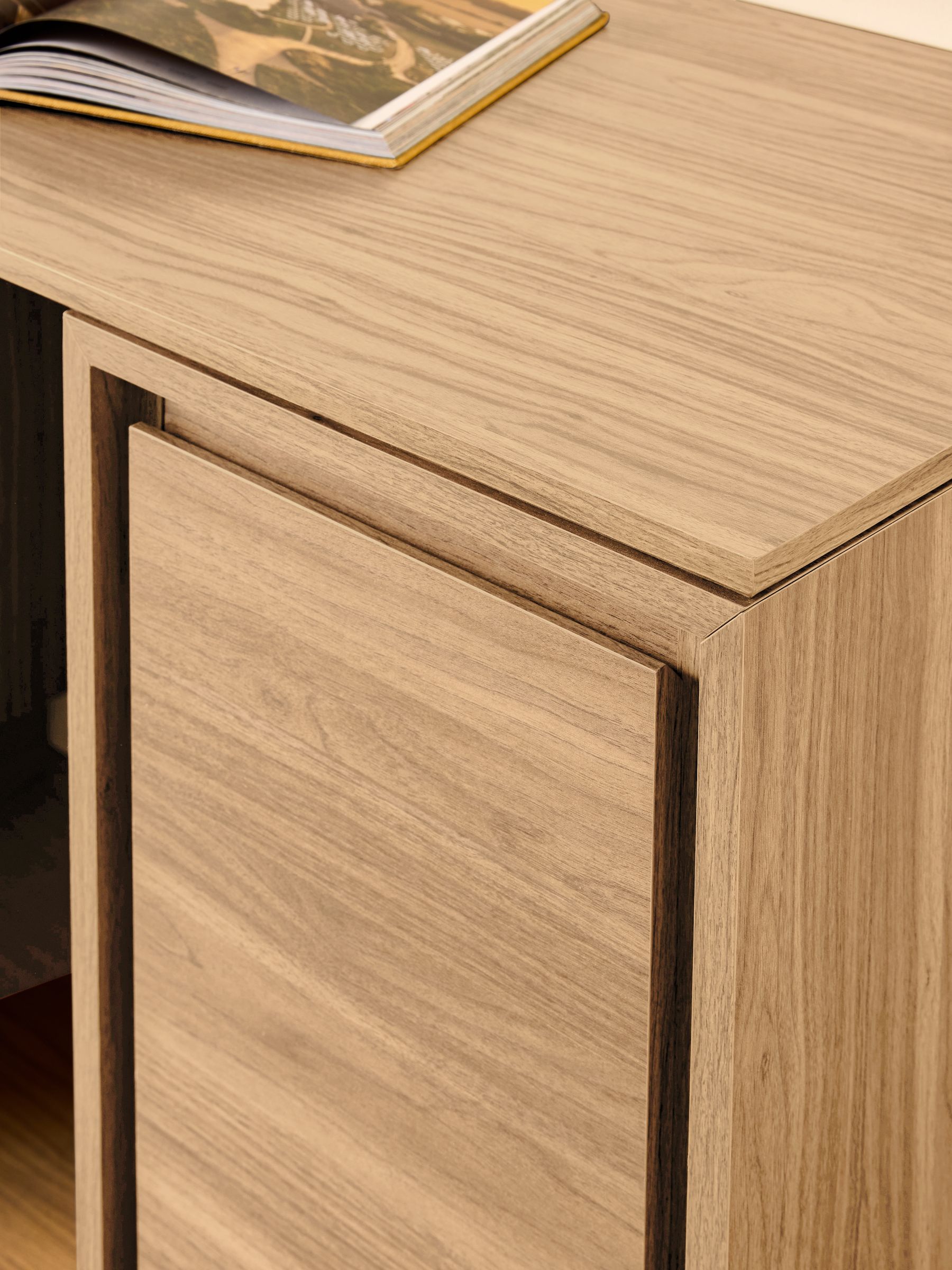 Kaci Storage Desk in Oak Effect - Image 3 of 6